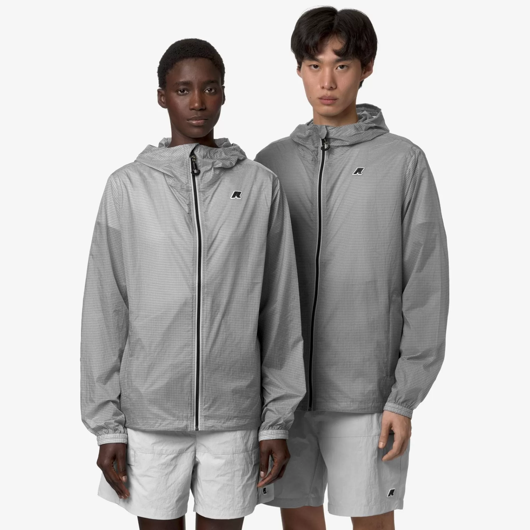Short Jackets*K-WAY Cleon Nylon Ripstop - Jackets - Short - Unisex - Grey Ash Ripstop