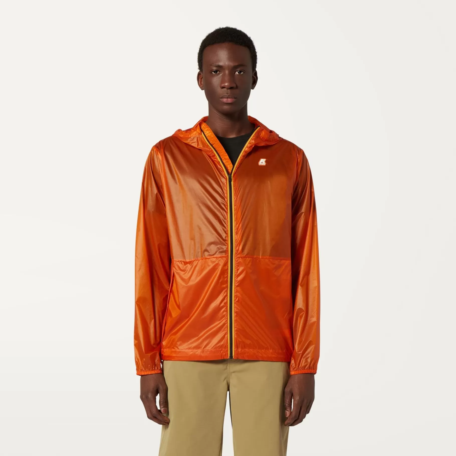 Coats And Long Jackets*K-WAY Cleonard Light Micro Ripstop - Jackets - Mid - Man - Orange Russet