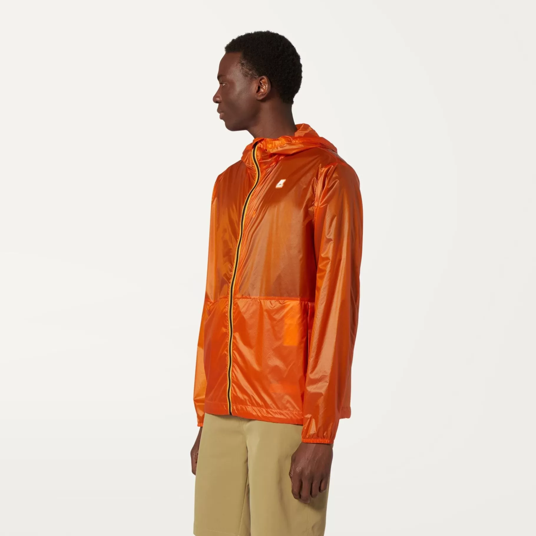 Coats And Long Jackets*K-WAY Cleonard Light Micro Ripstop - Jackets - Mid - Man - Orange Russet