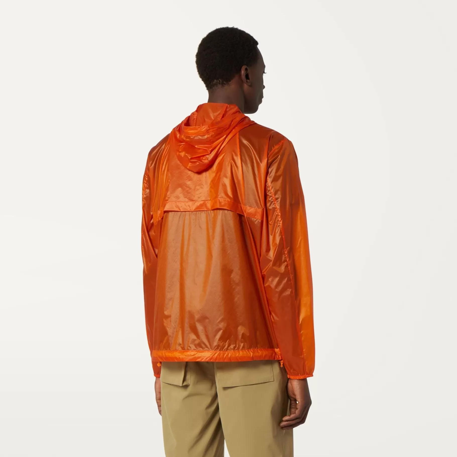 Coats And Long Jackets*K-WAY Cleonard Light Micro Ripstop - Jackets - Mid - Man - Orange Russet