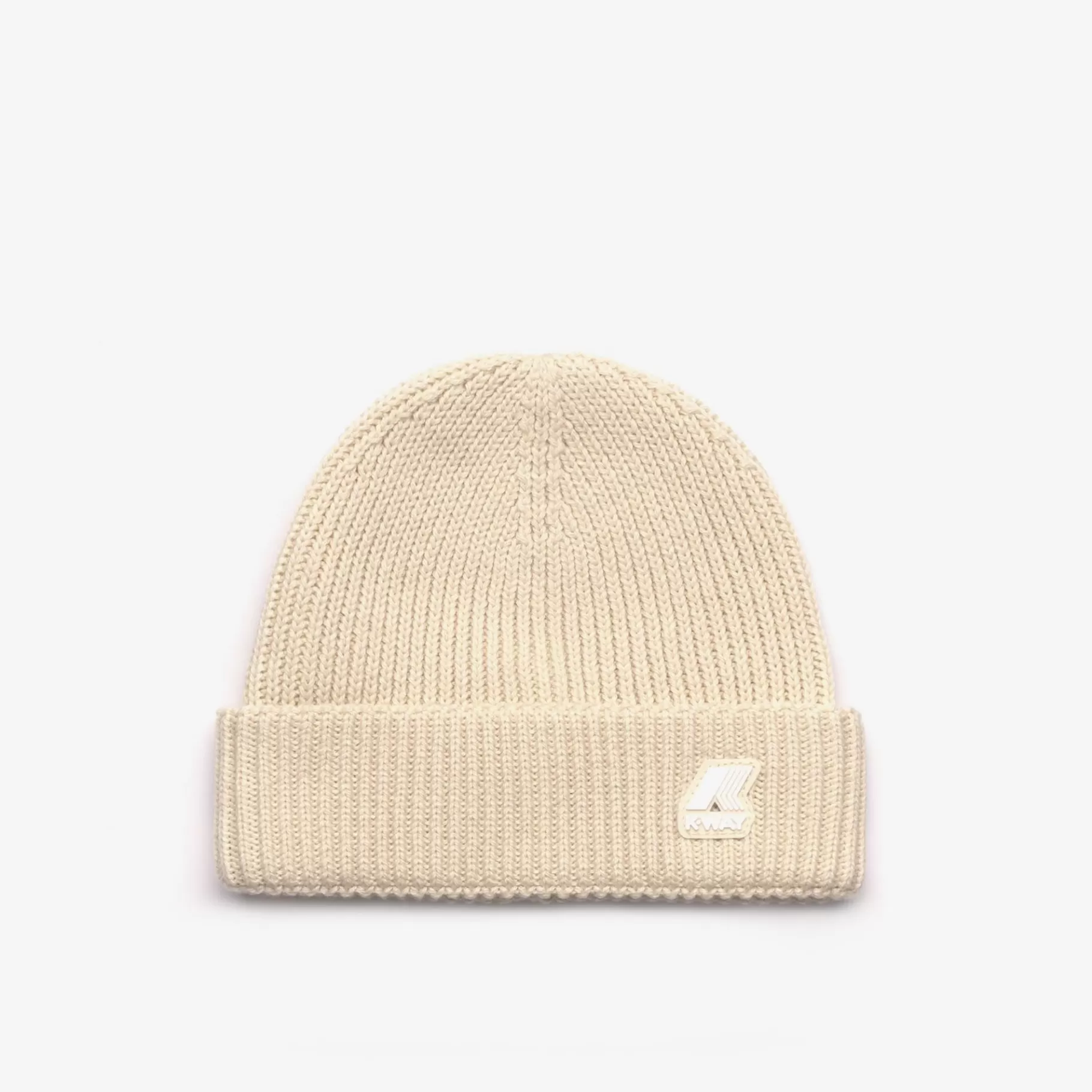 Beanies And Hats*K-WAY E. Brice Cardigan Stitch - Headwear - Hat - Kid Unisex - Beige Shortbread