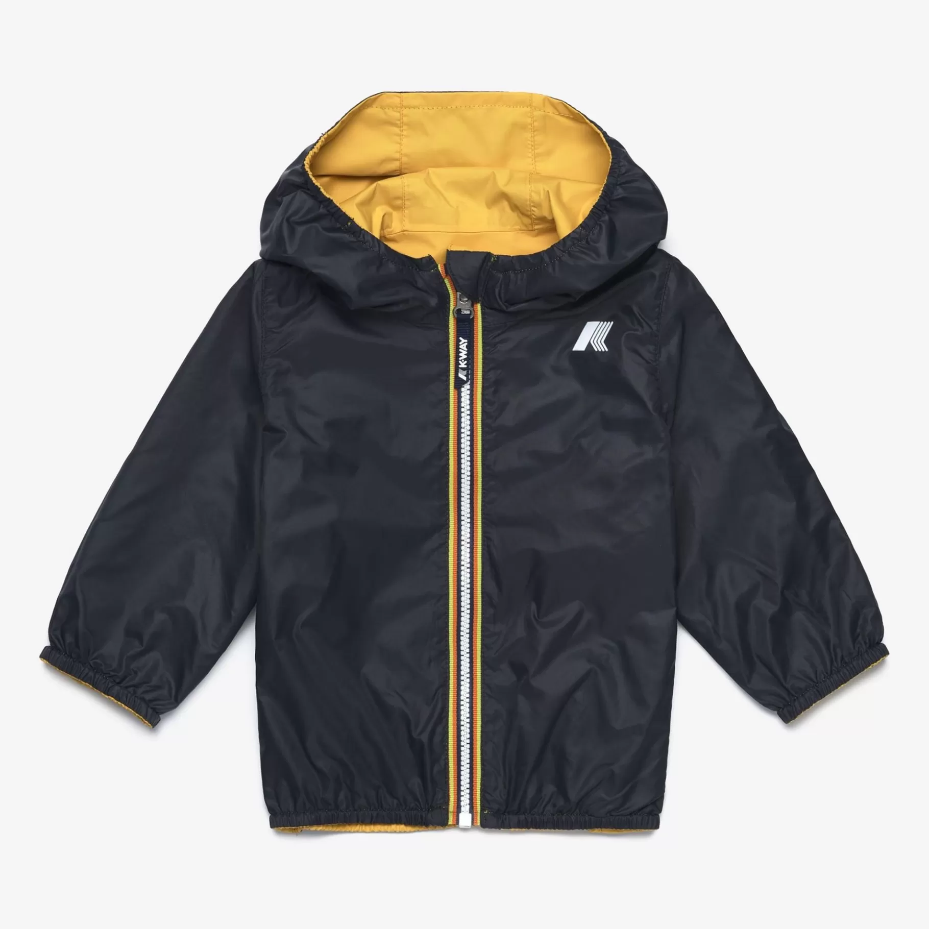 Short Jackets*K-WAY E. Jake Plus.2 Reversible - Jackets - Short - Kid Unisex - Yellow Mimosa-Blue Depth