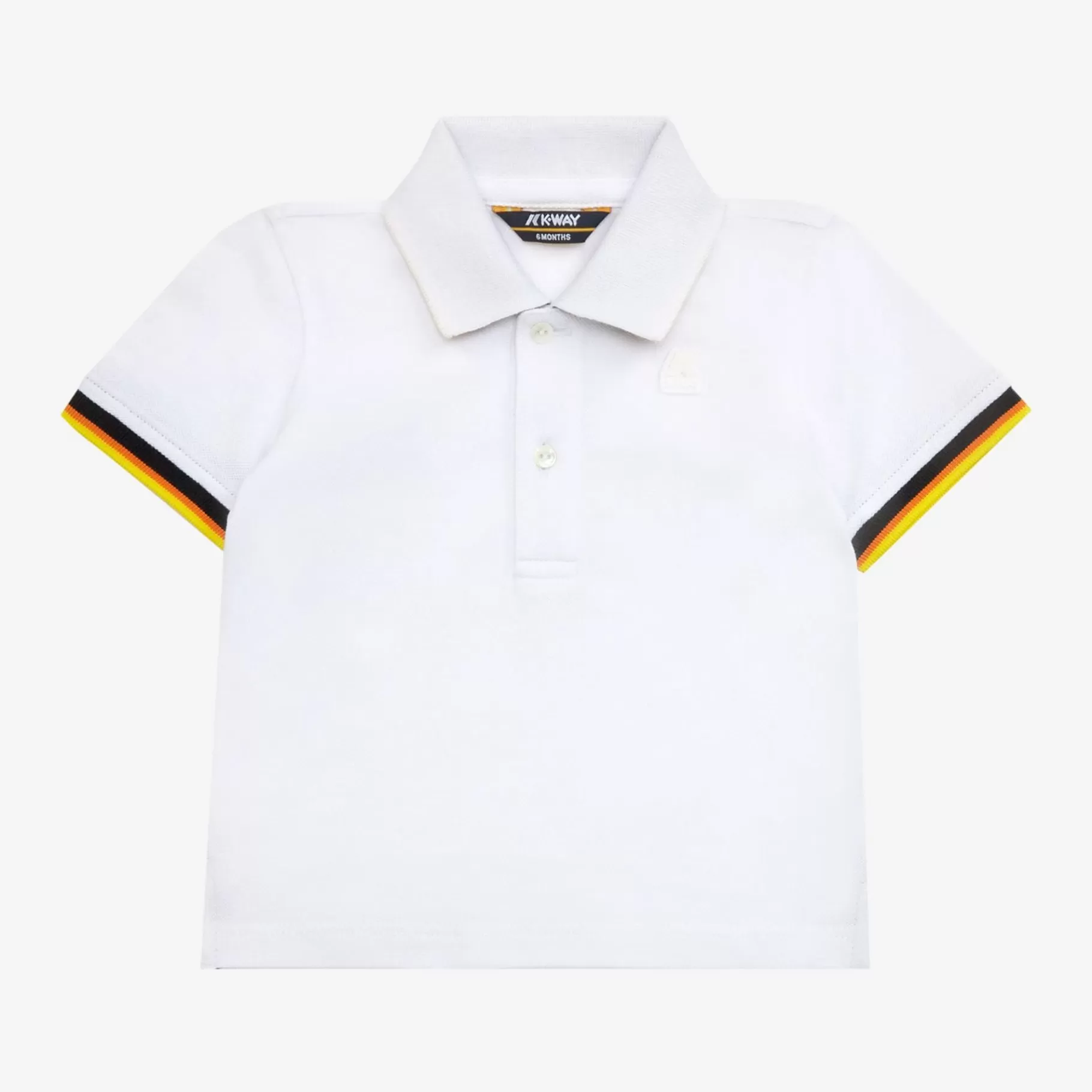 Polo Shirts*K-WAY E. Vincent Contrast - Polo Shirts - Polo - Kid Unisex - White