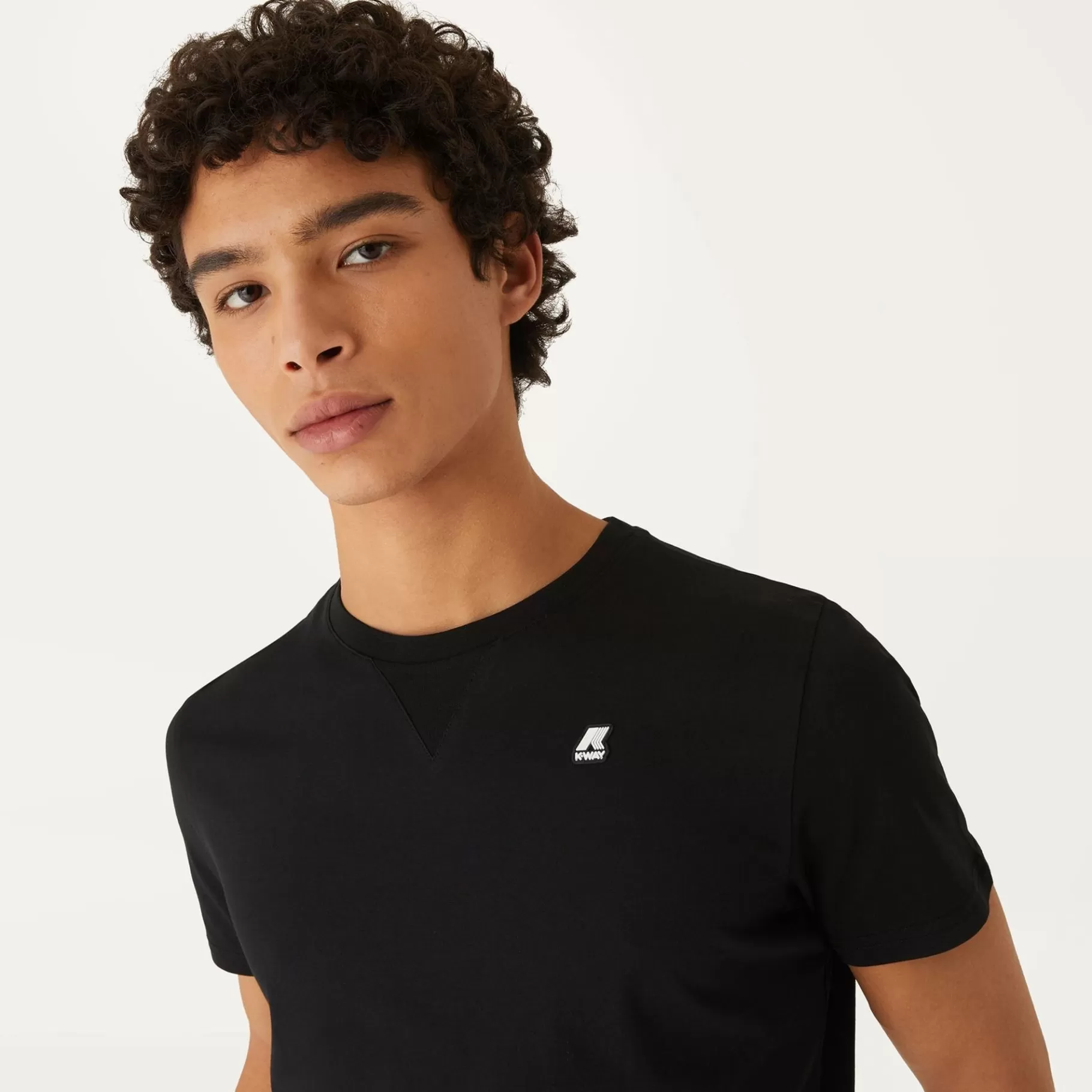 T-Shirt*K-WAY Edwing Round Sleeves Three Pack - T-Shirtstop - T-Shirt - Man - White Milk-Grey Mid-Black Pure