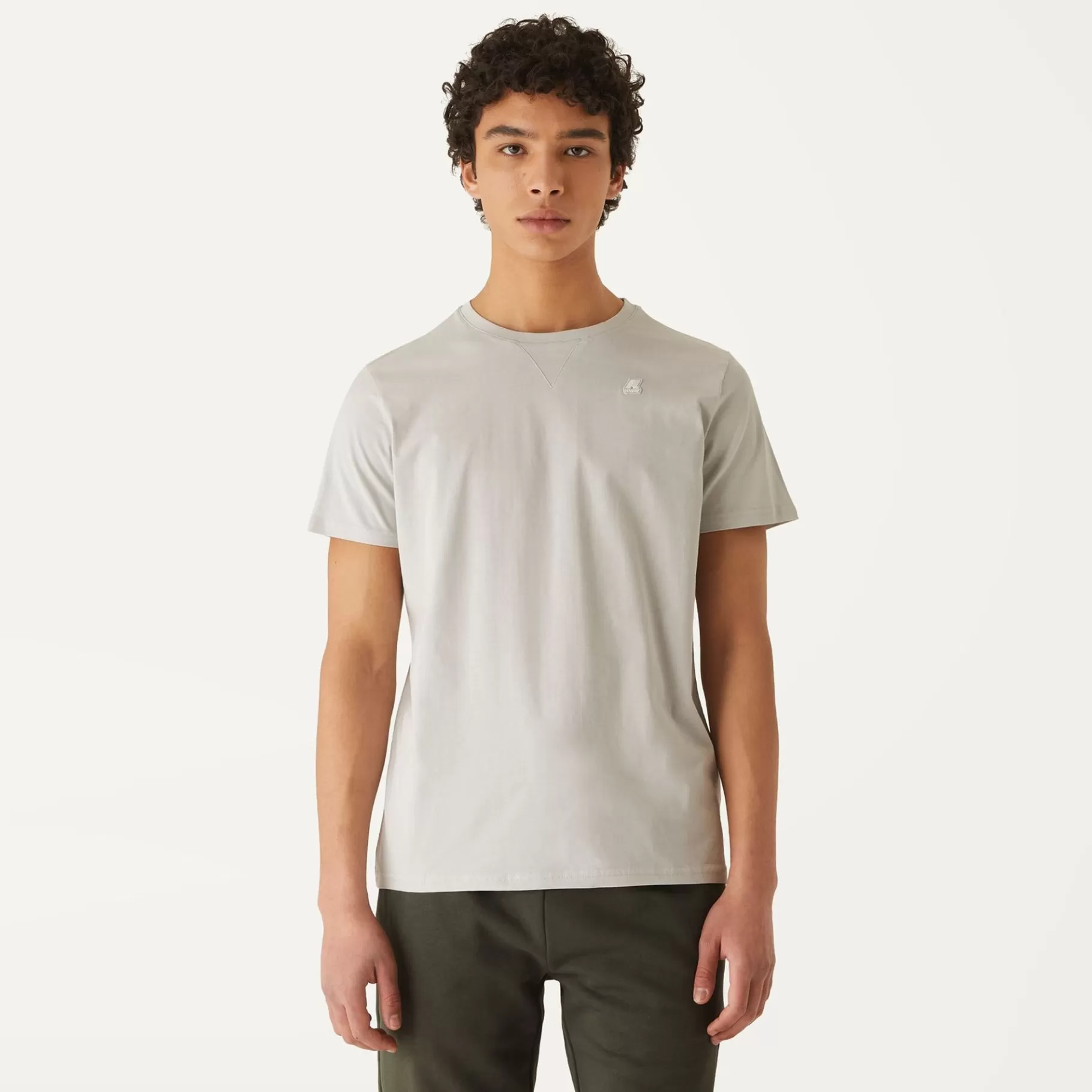 T-Shirt*K-WAY Edwing Round Sleeves Three Pack - T-Shirtstop - T-Shirt - Man - White Milk-Grey Mid-Black Pure