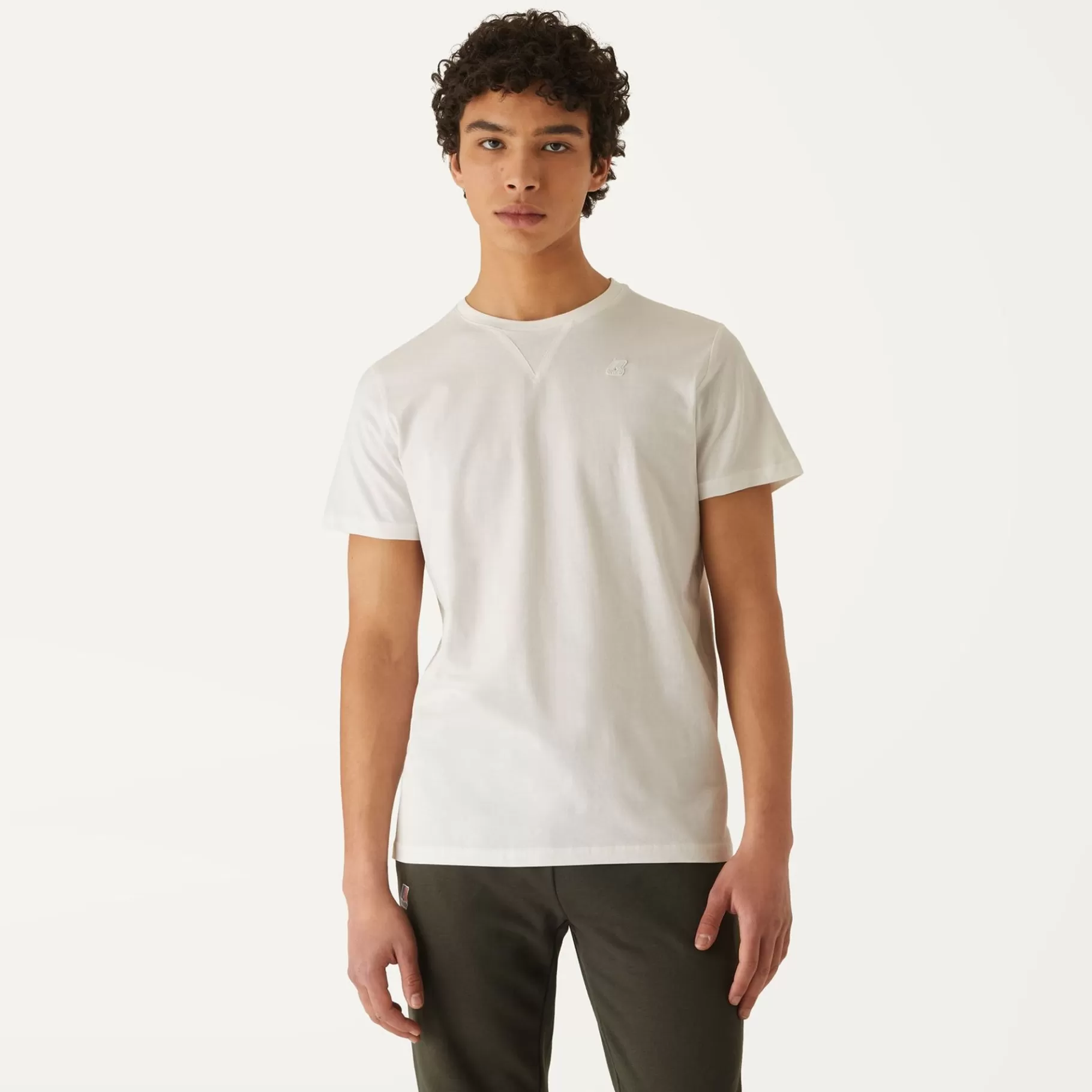 T-Shirt*K-WAY Edwing Round Sleeves Three Pack - T-Shirtstop - T-Shirt - Man - White Milk-Grey Mid-Black Pure