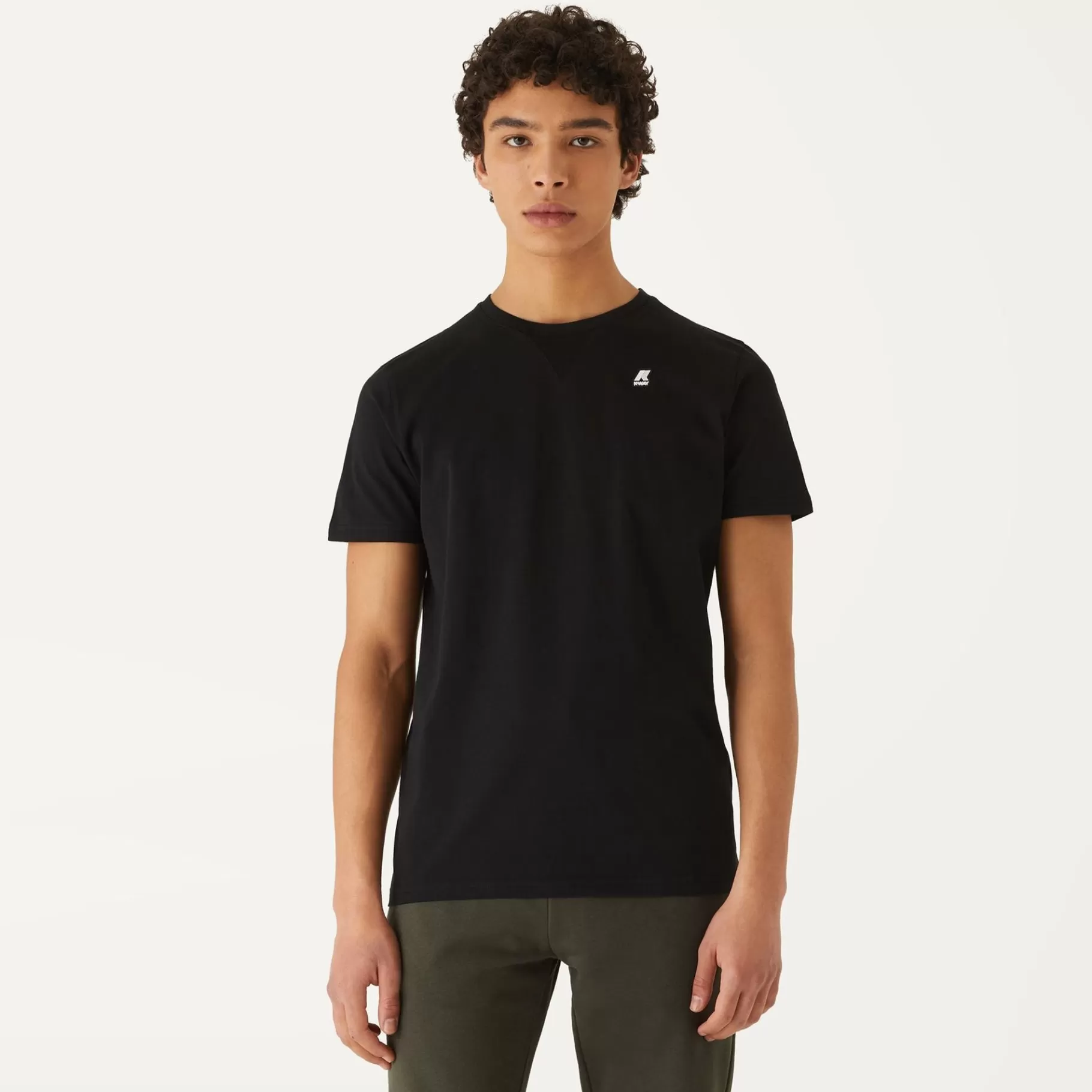 T-Shirt*K-WAY Edwing Round Sleeves Three Pack - T-Shirtstop - T-Shirt - Man - White Milk-Grey Mid-Black Pure