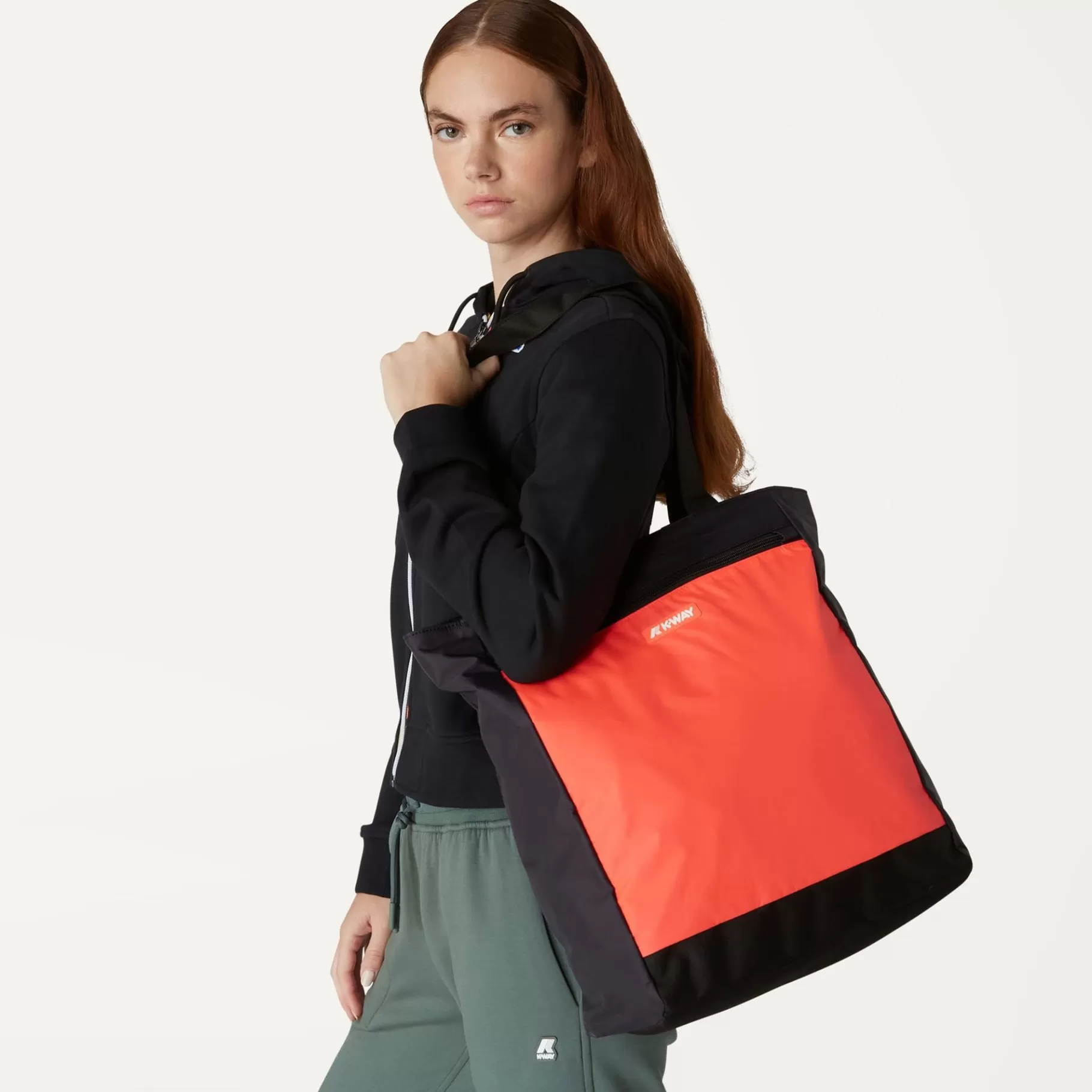 Bags And Duffle Bags*K-WAY Elliant - Bags - Shopping Bag - Unisex - Red Papavero-Black Pure