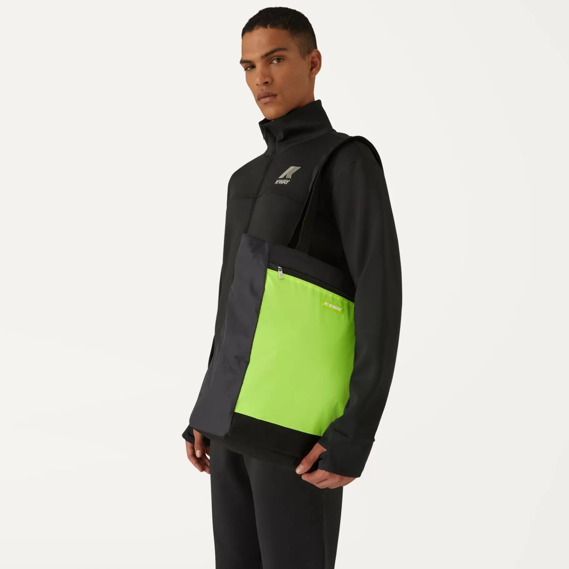 Bags And Duffle Bags*K-WAY Elliant - Bags - Shopping Bag - Unisex - Yellow Soleil-Black Pure