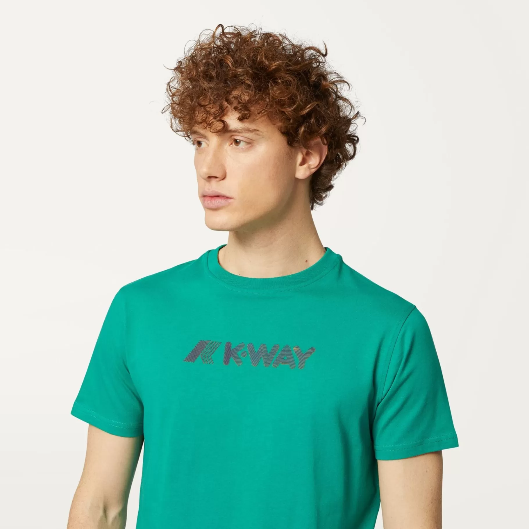 T-Shirt*K-WAY Elliot 3D Stripes Logo - T-Shirtstop - T-Shirt - Man - Green