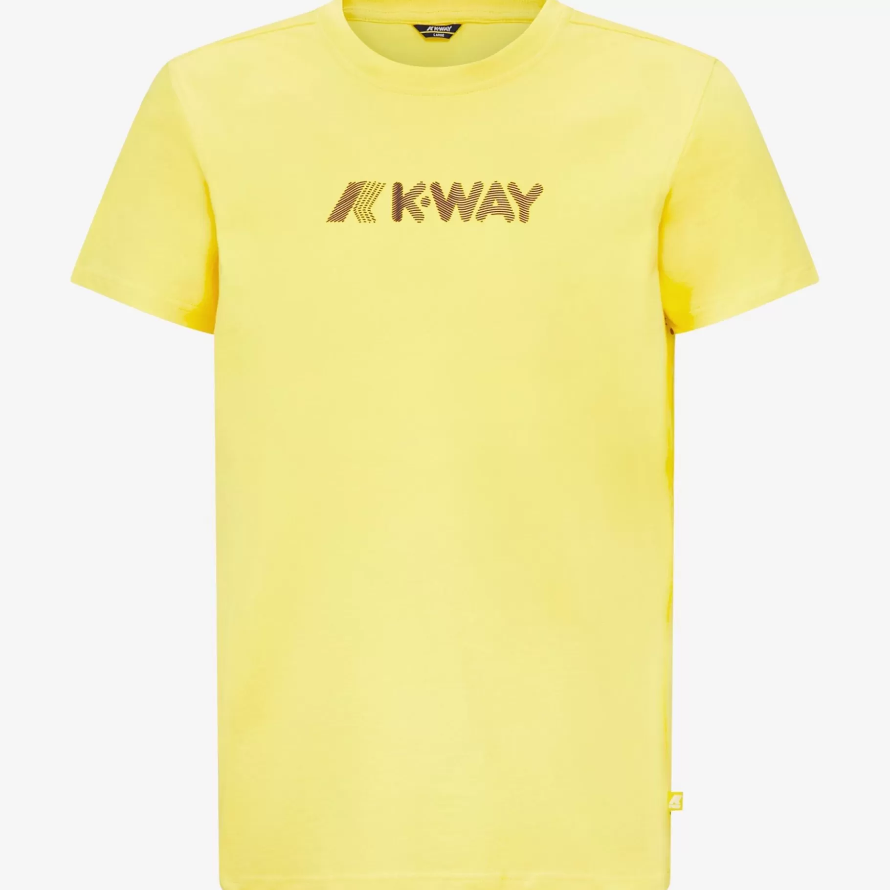 T-Shirt*K-WAY Elliot 3D Stripes Logo - T-Shirtstop - T-Shirt - Man - Yellow Sunstruck