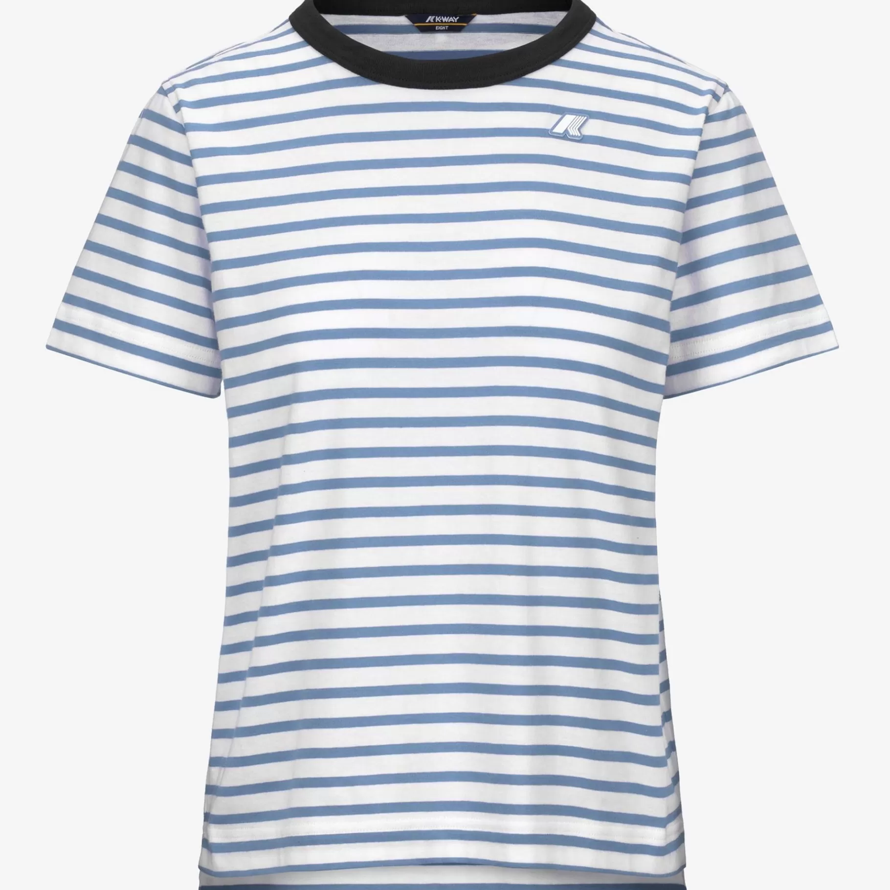 T-Shirt*K-WAY Emeli Stripes - T-Shirtstop - T-Shirt - Woman - White-Blue A-Blue D