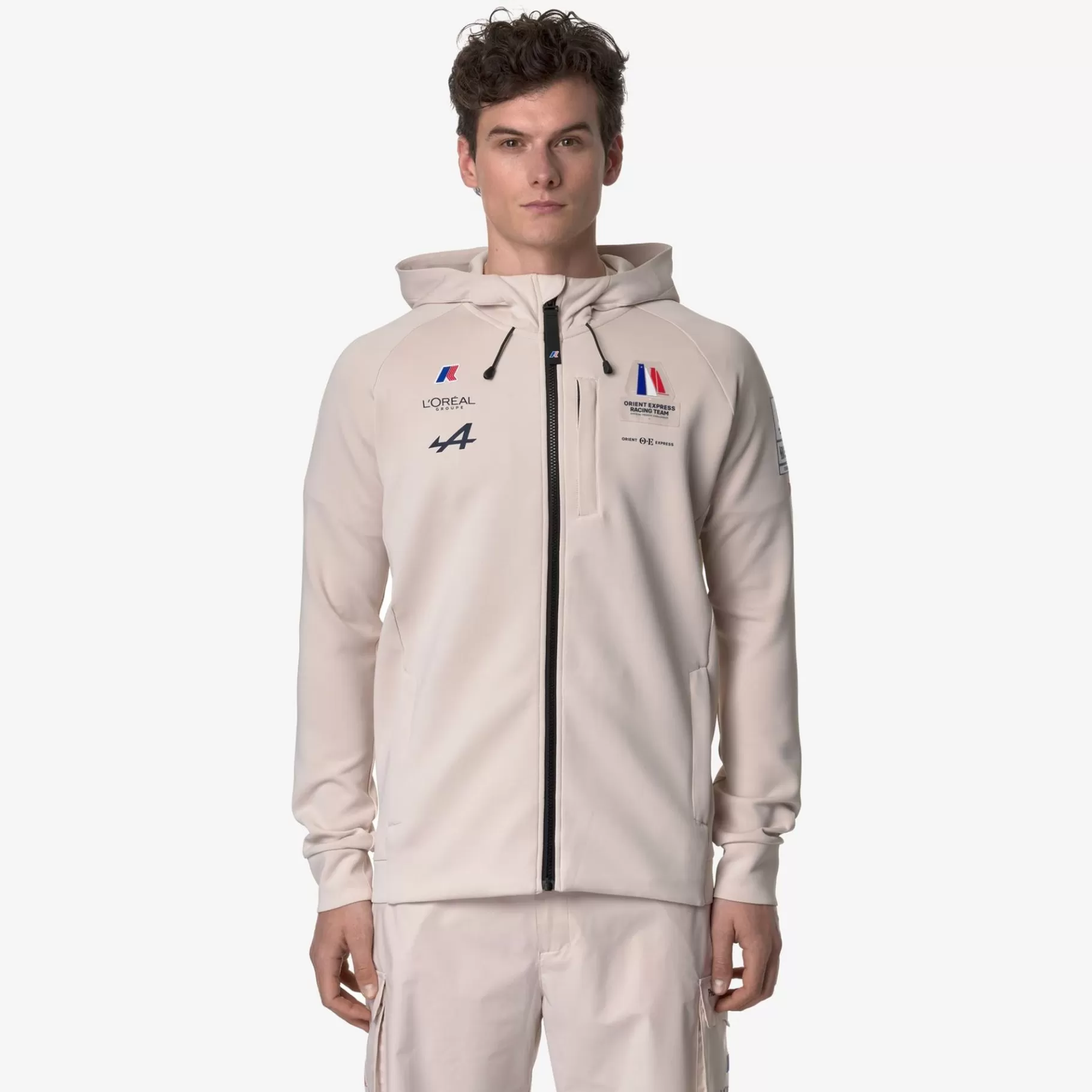 Hoodies And Sweaters*K-WAY Etaples Orient Express Team Ac - Fleece - Jacket - Unisex - Grey Vapor