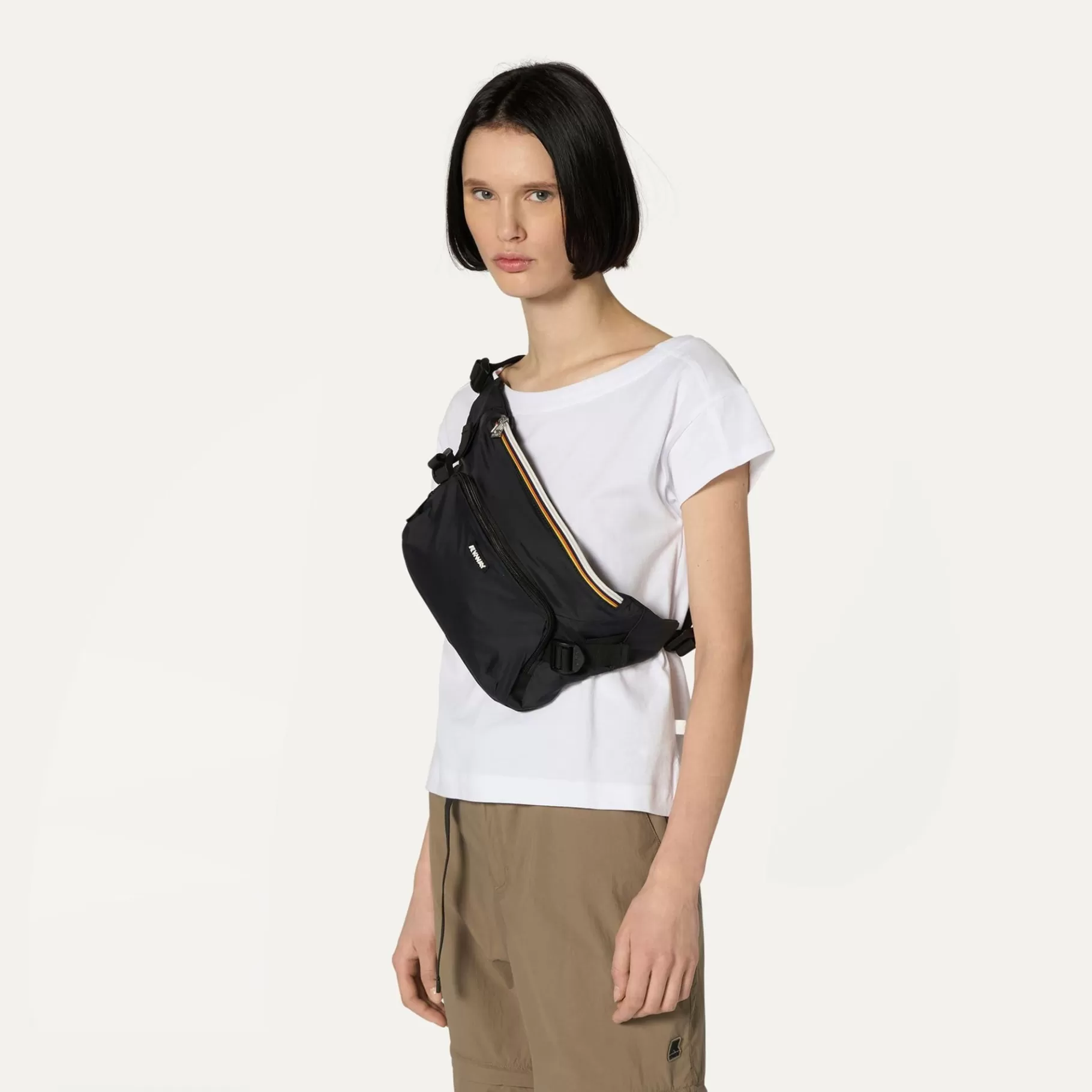 Bum Bags And Crossbody Bags*K-WAY Fericy M - Bags - Waistbag - Unisex - Black Pure