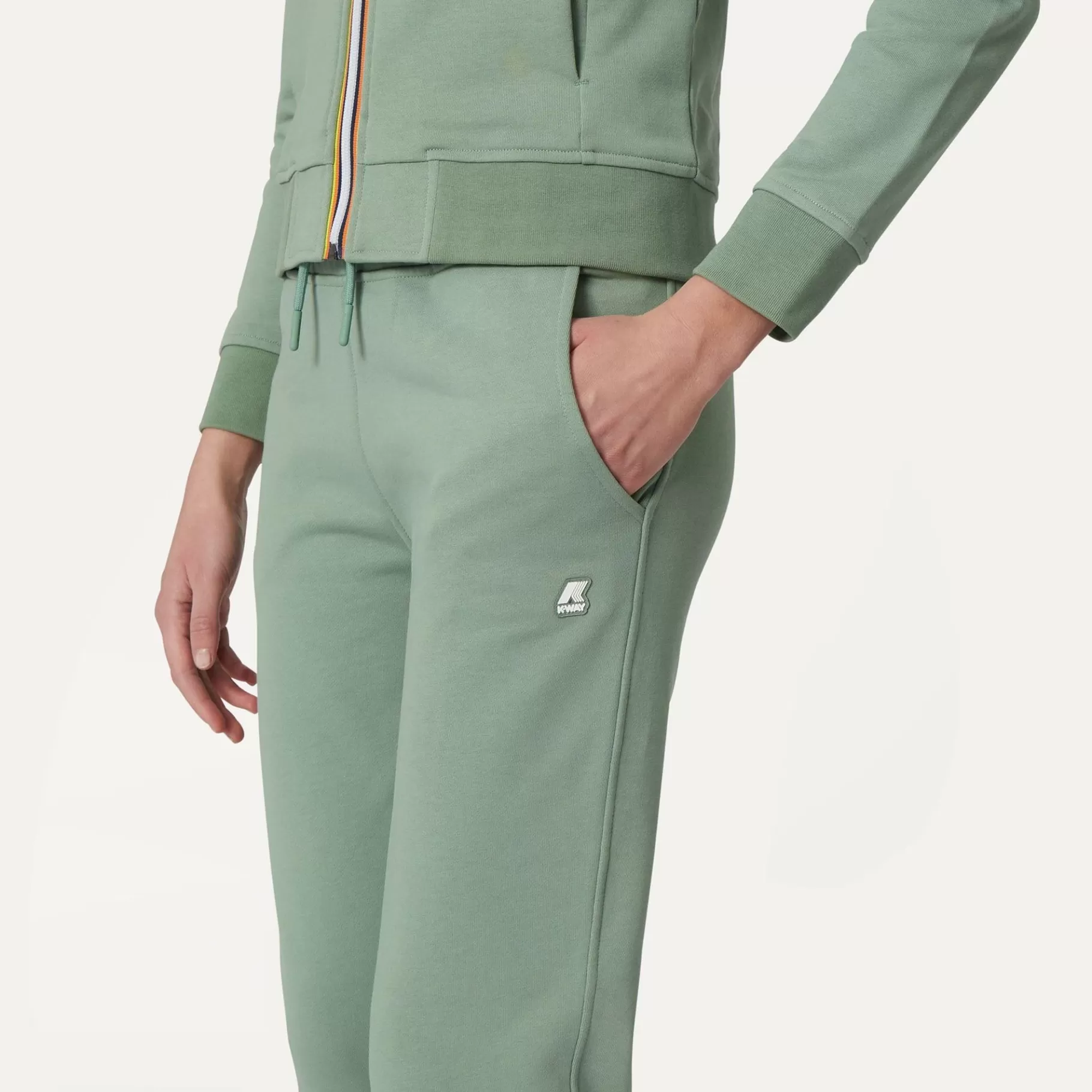 Trousers*K-WAY Ginevra - Pants - Sport Trousers - Woman - Green Fjord