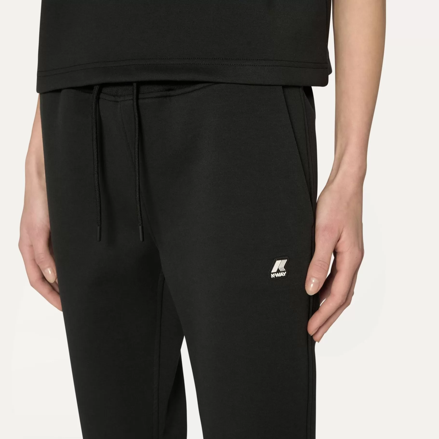 Trousers*K-WAY Ginevra Light Spacer - Pants - Sport Trousers - Woman - Black Pure