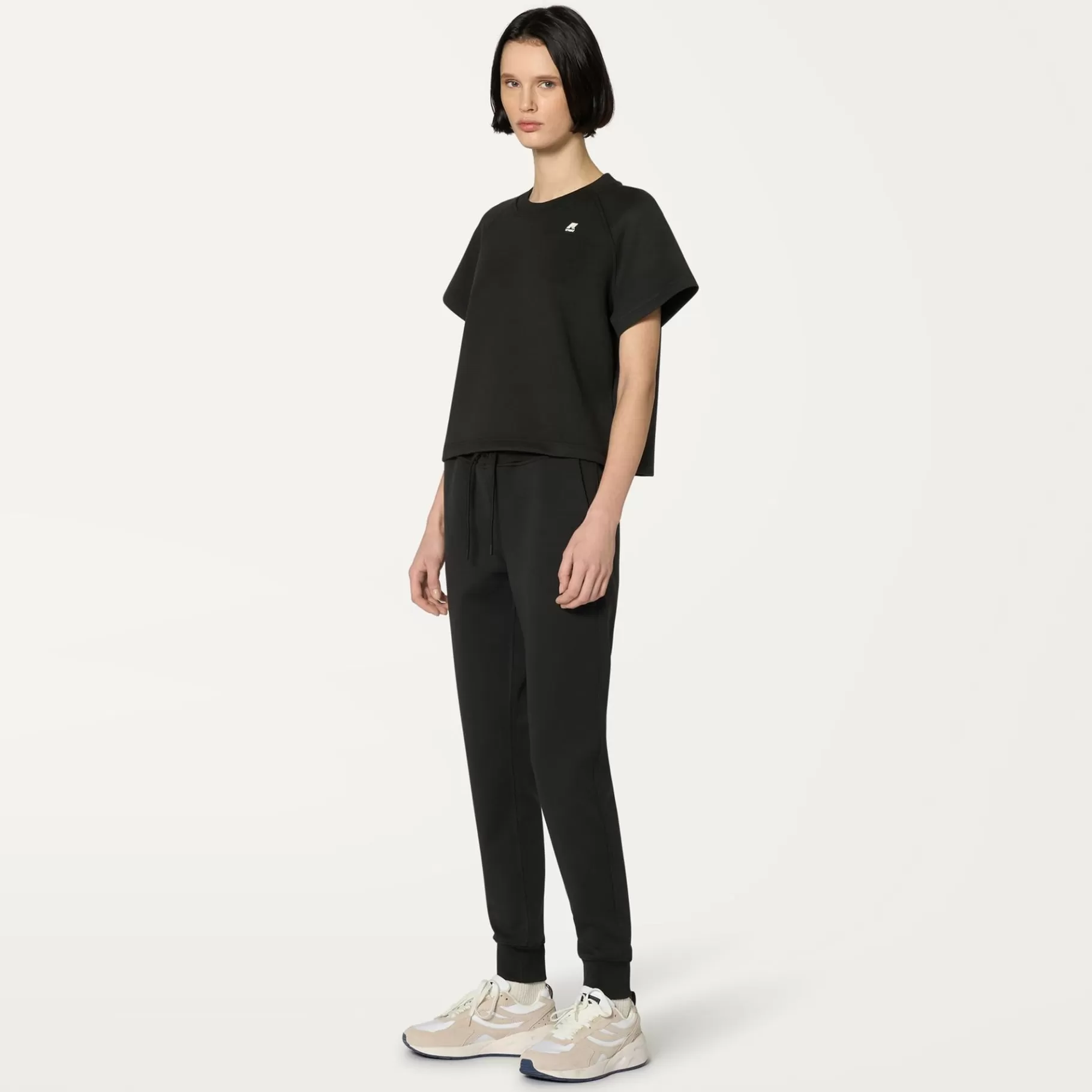 Trousers*K-WAY Ginevra Light Spacer - Pants - Sport Trousers - Woman - Black Pure