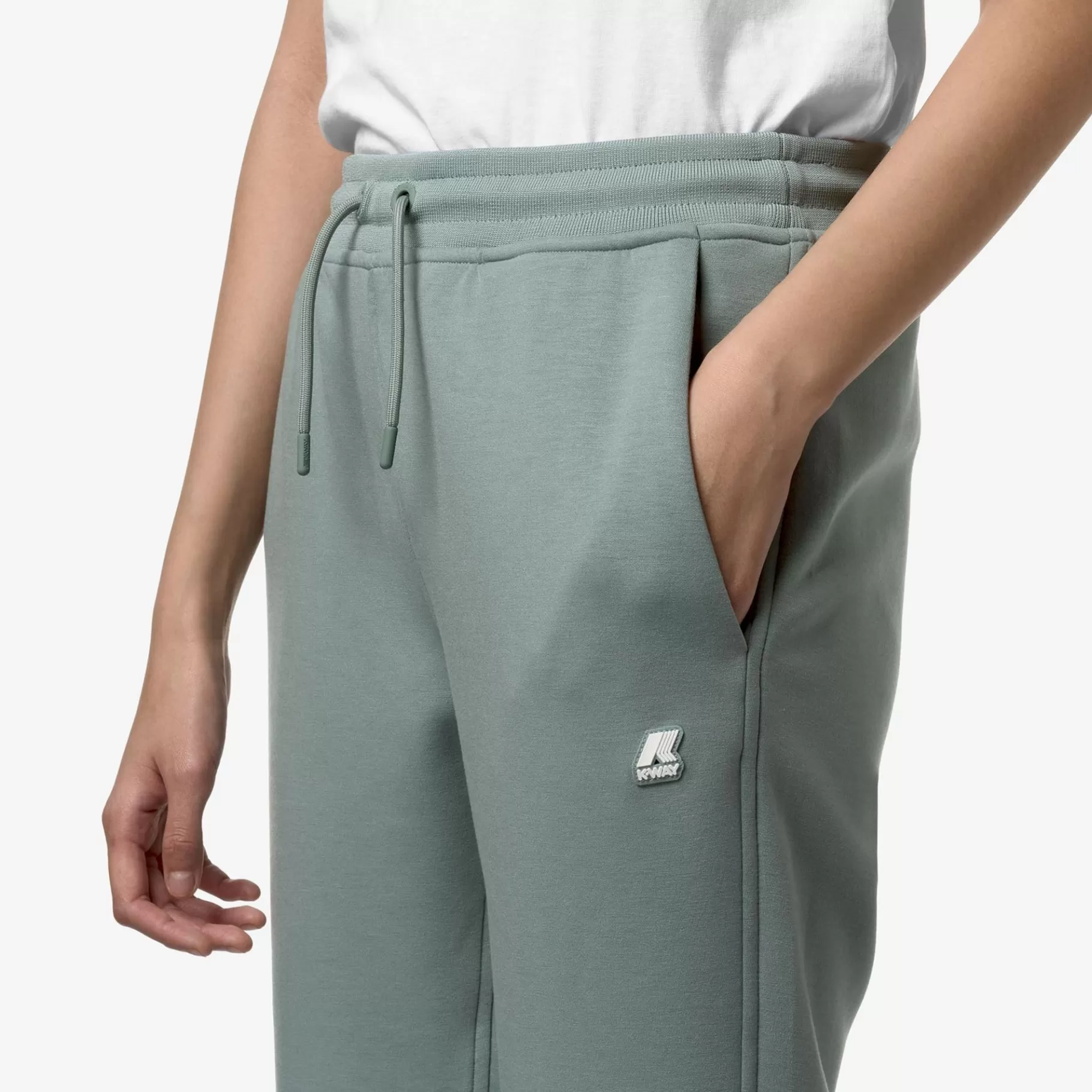 Trousers*K-WAY Ginevra Light Spacer - Pants - Sport Trousers - Woman - Green Mold