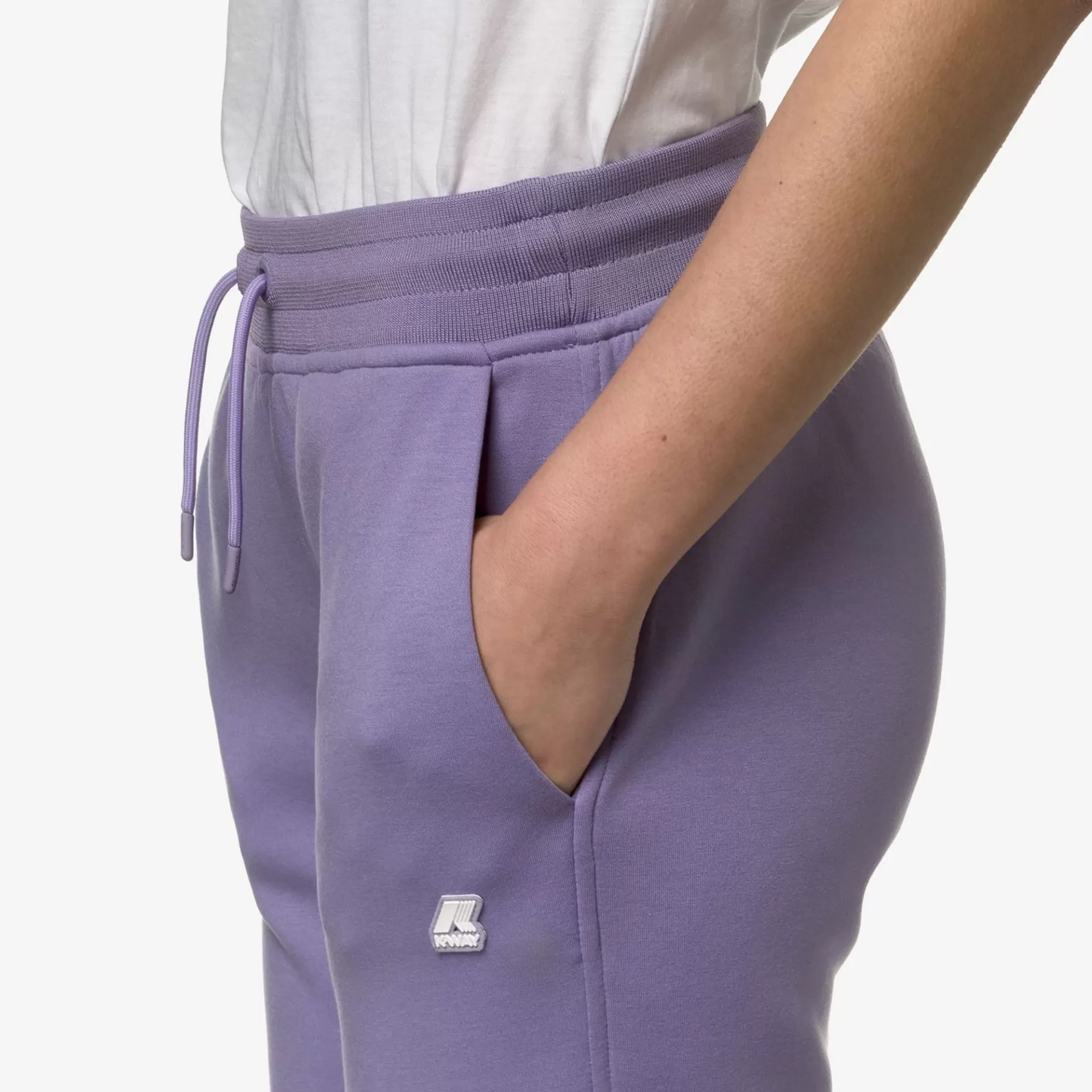 Trousers*K-WAY Ginevra Light Spacer - Pants - Sport Trousers - Woman - Violet Glicine