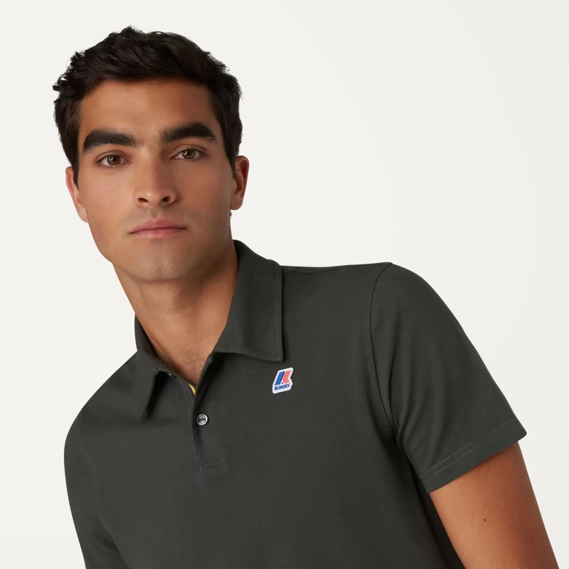 Polo Shirts*K-WAY Gregoire Tape - Polo Shirts - Polo - Man - Black Torba