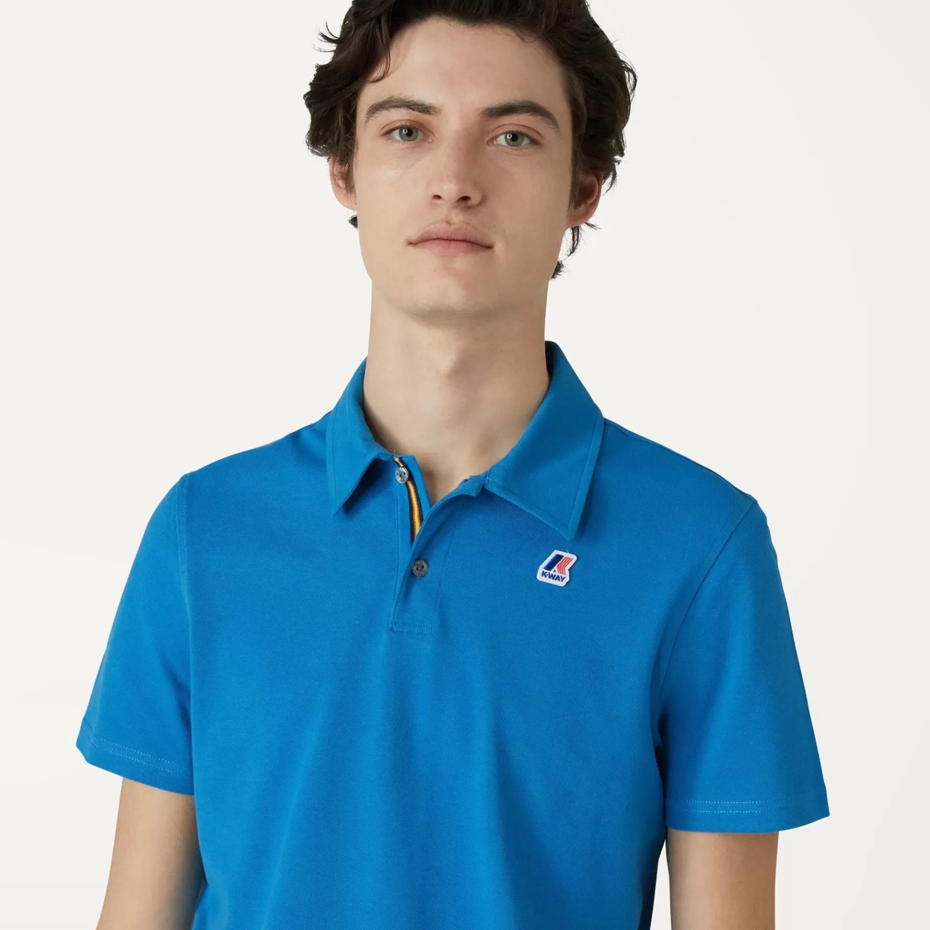 Polo Shirts*K-WAY Gregoire Tape - Polo Shirts - Polo - Man - Blue Deep Water