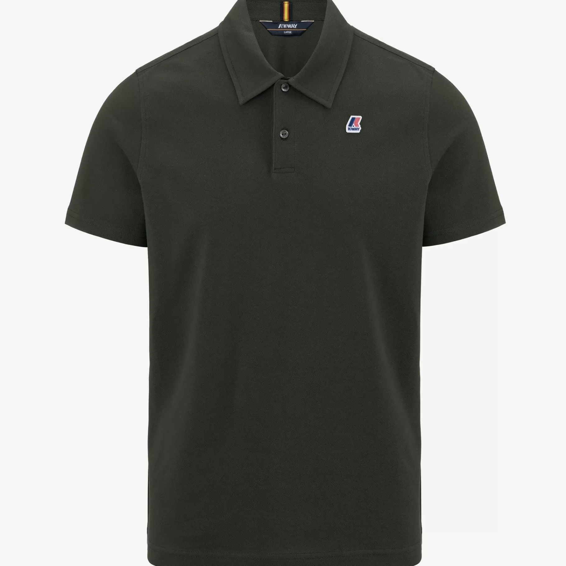 Polo Shirts*K-WAY Gregoire Tape - Polo Shirts - Polo - Man - Green Blackish