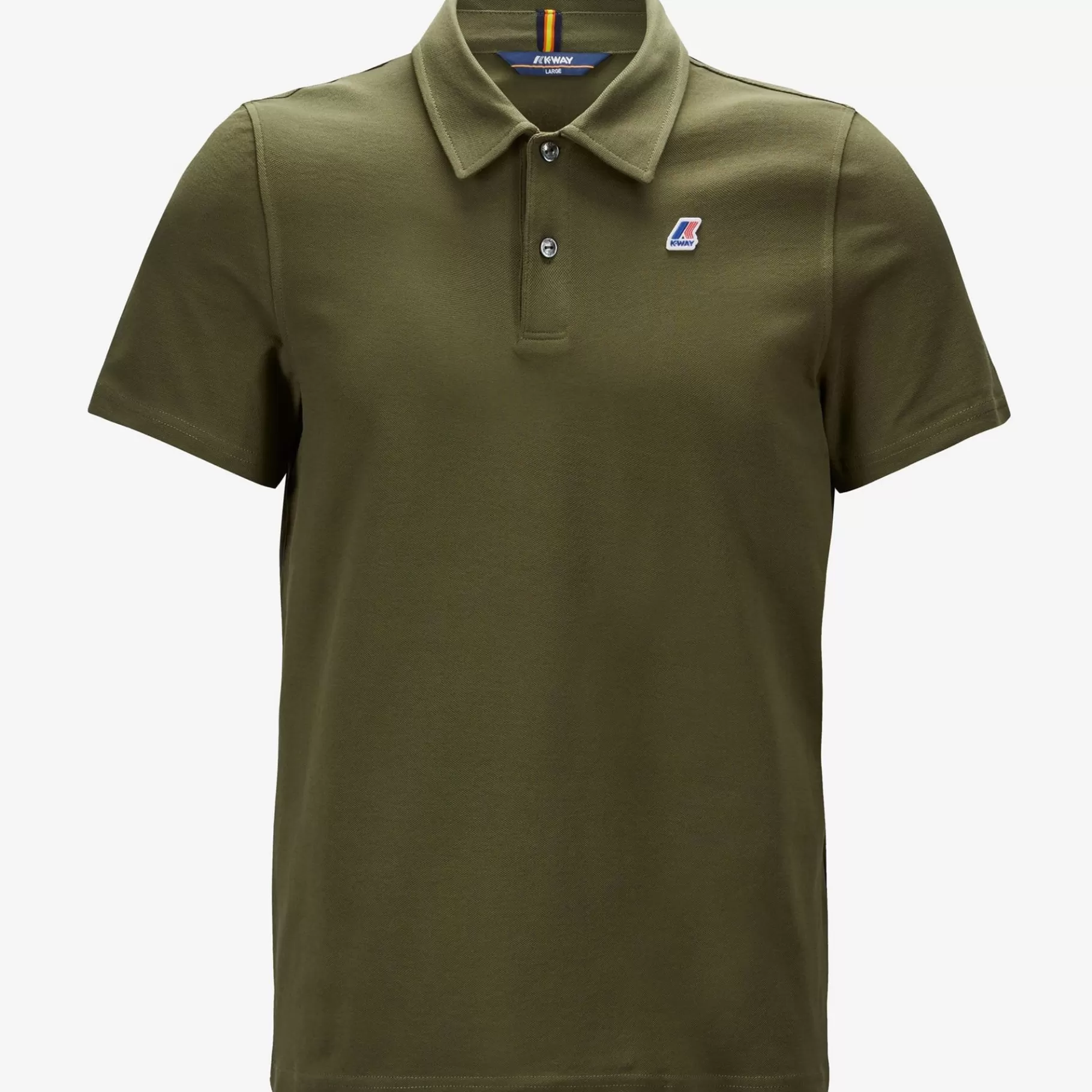 Polo Shirts*K-WAY Gregoire Tape - Polo Shirts - Polo - Man - Green Military