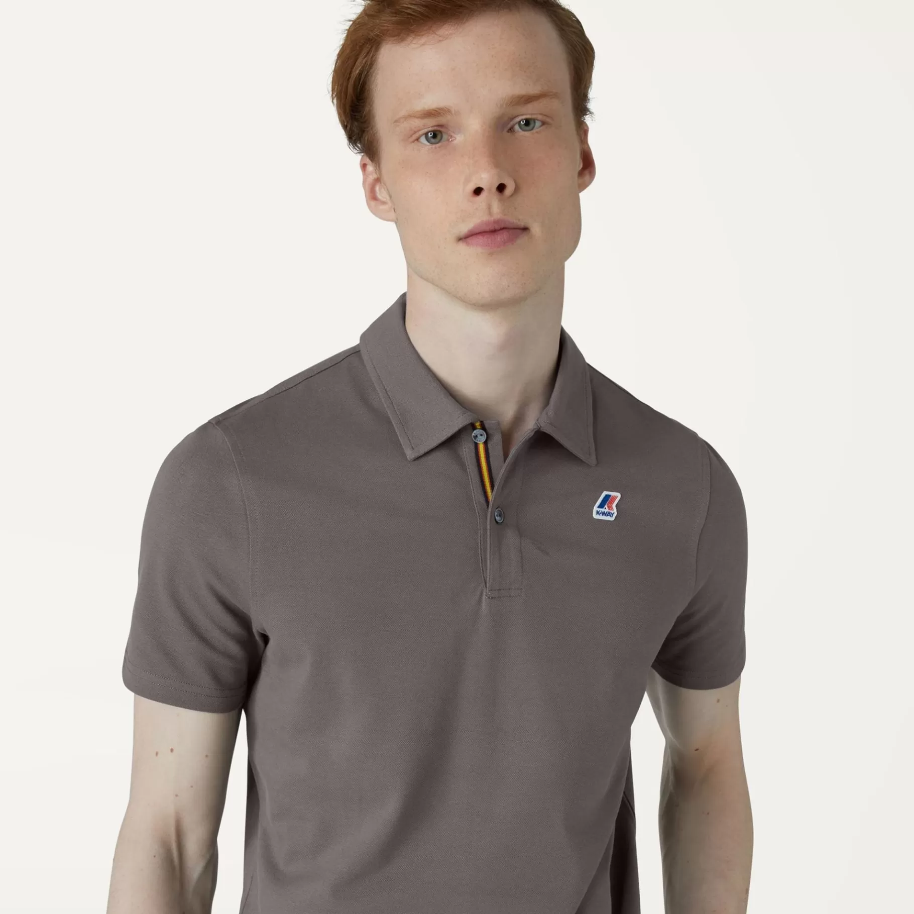 Polo Shirts*K-WAY Gregoire Tape - Polo Shirts - Polo - Man - Grey Smoke