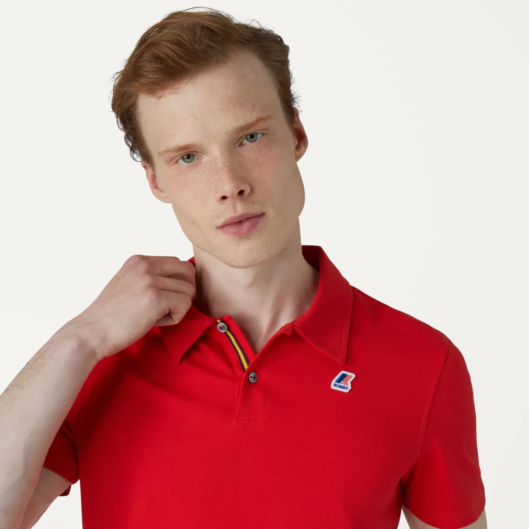 Polo Shirts*K-WAY Gregoire Tape - Polo Shirts - Polo - Man - Red