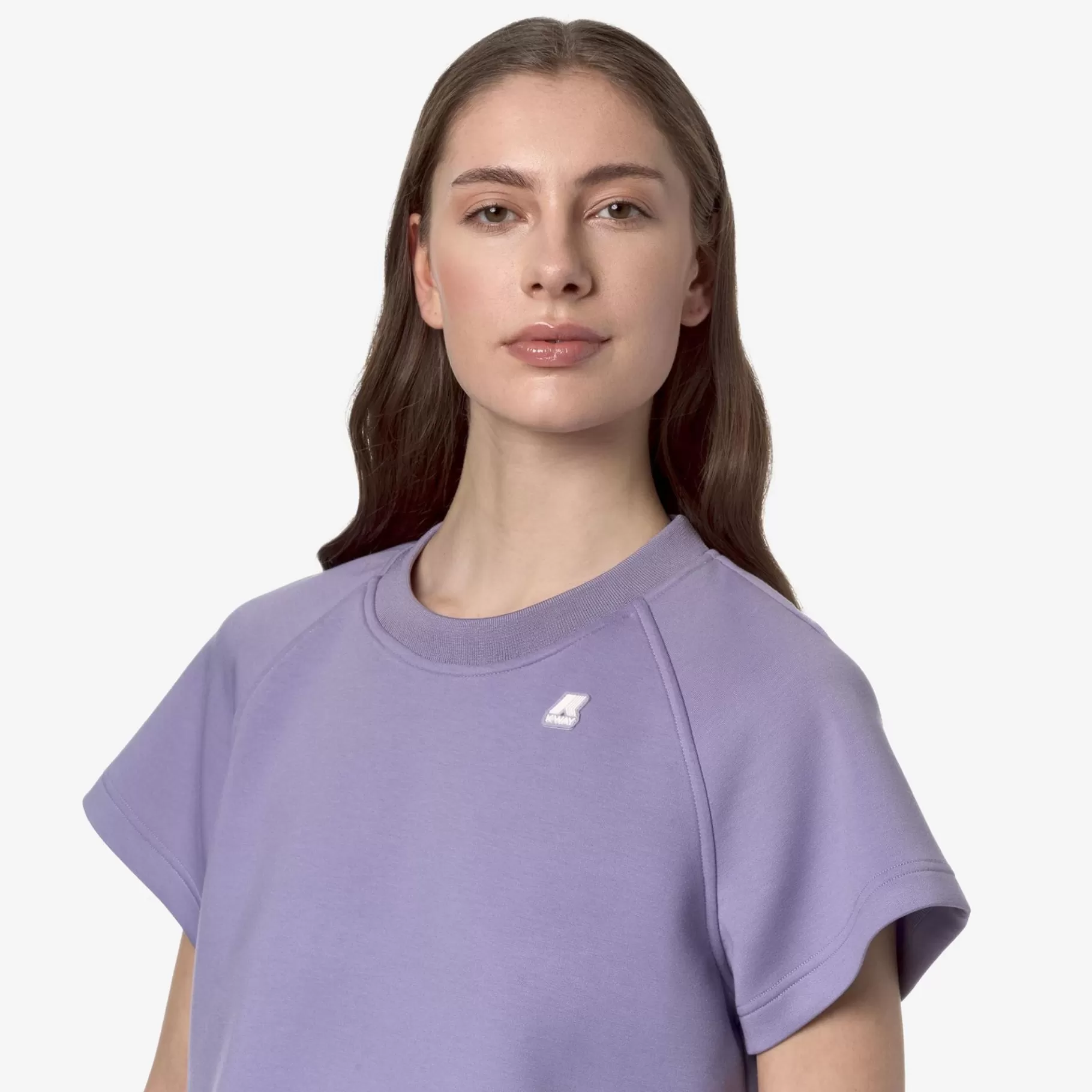 T-Shirt*K-WAY Guendaline Light Spacer - T-Shirtstop - T-Shirt - Woman - Violet Glicine