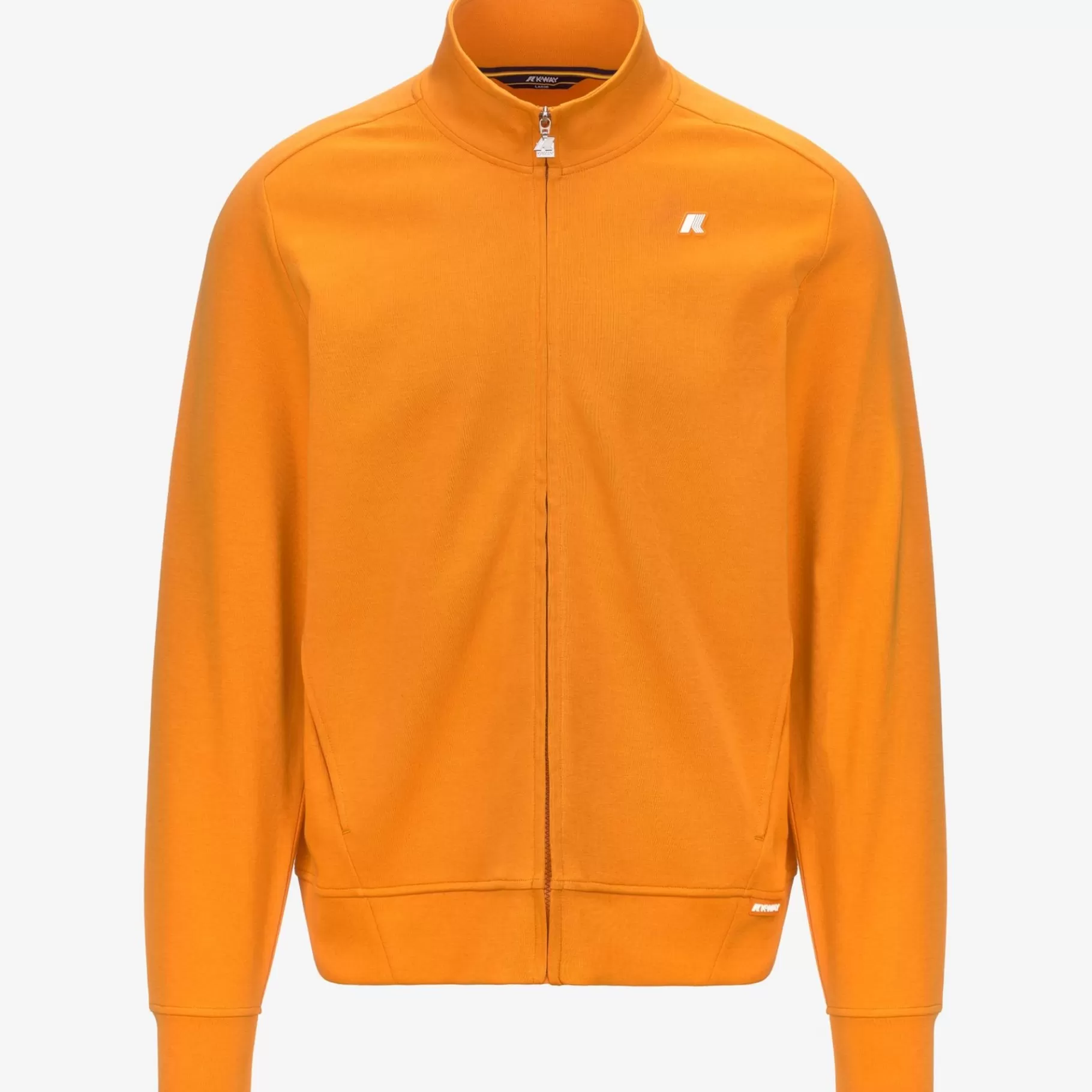 Hoodies And Sweaters*K-WAY Hayce Interlock - Fleece - Jacket - Man - Orange Md