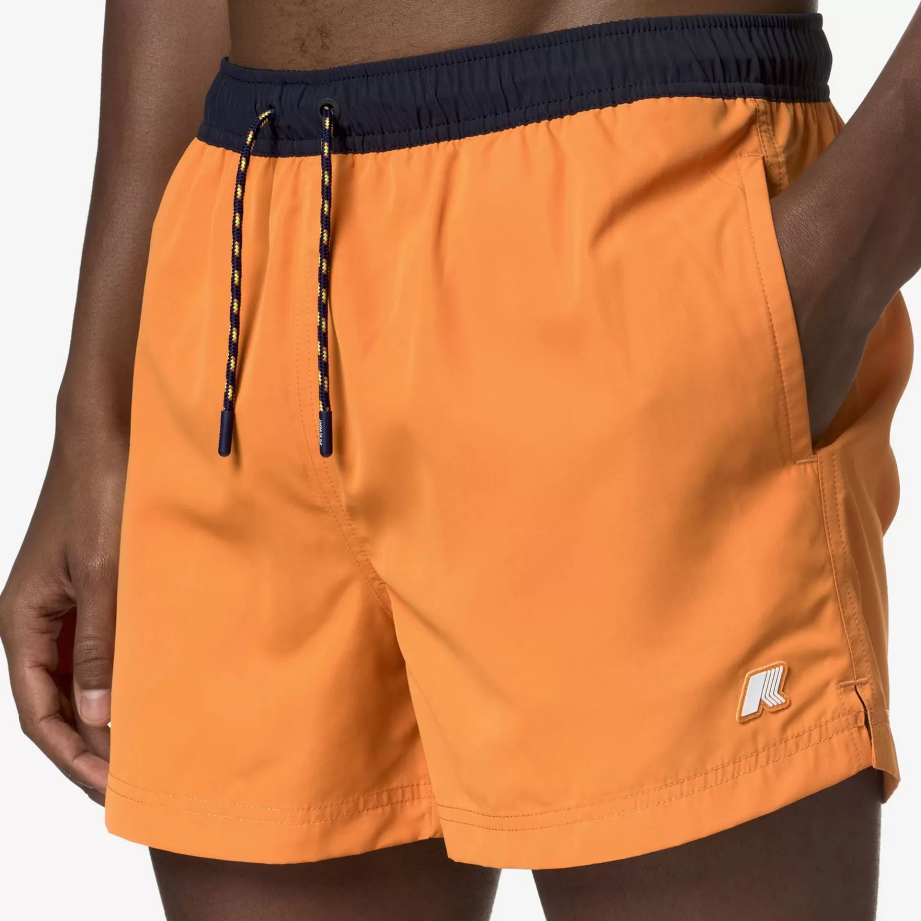 Swimwear*K-WAY Hazel Bicolor - Bathing Suits - Swimming Trunk - Man - Orange M-Blue D
