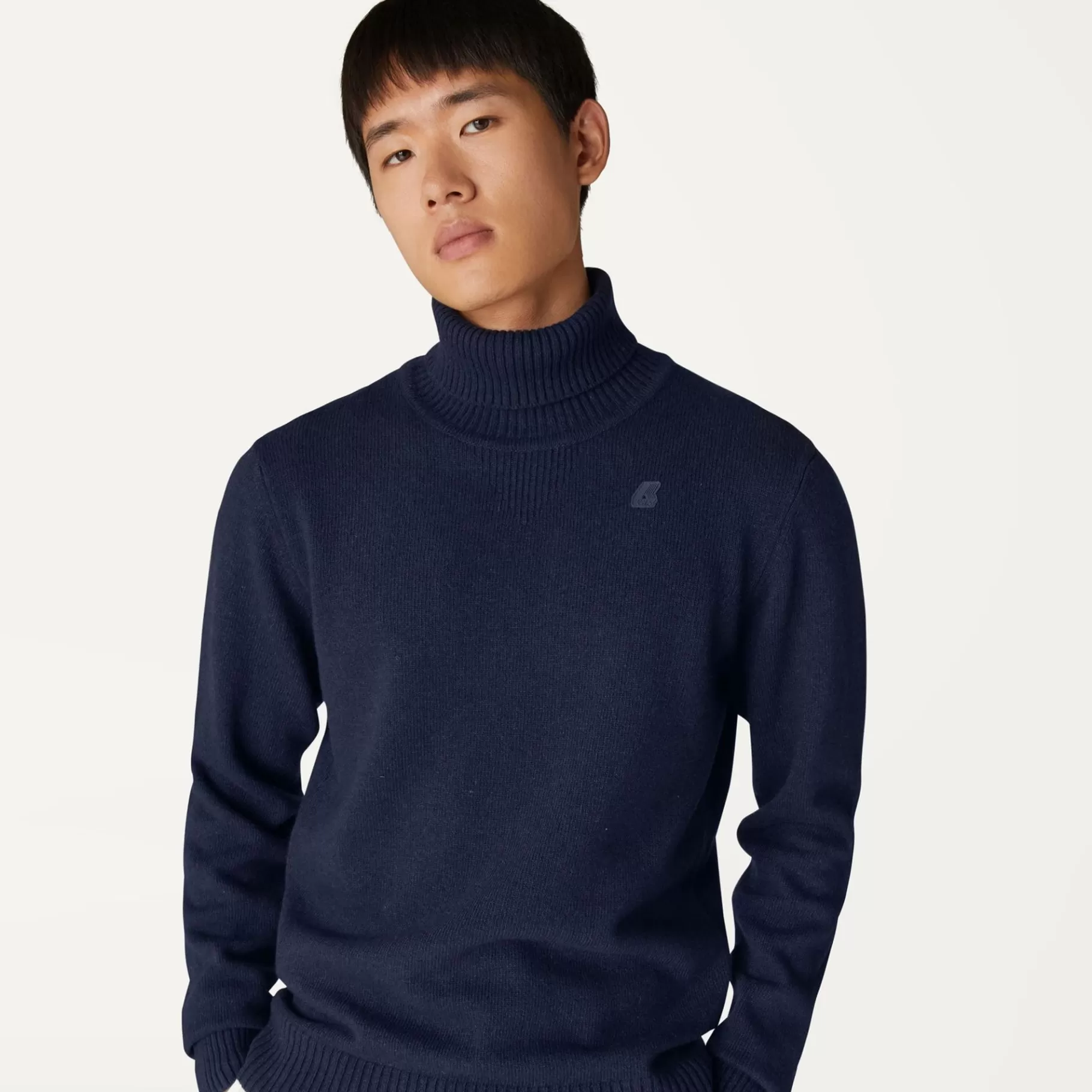 Jumpers & Pullovers*K-WAY Henry Lambswool - Knitwear - Pullover - Man - Blue Depth