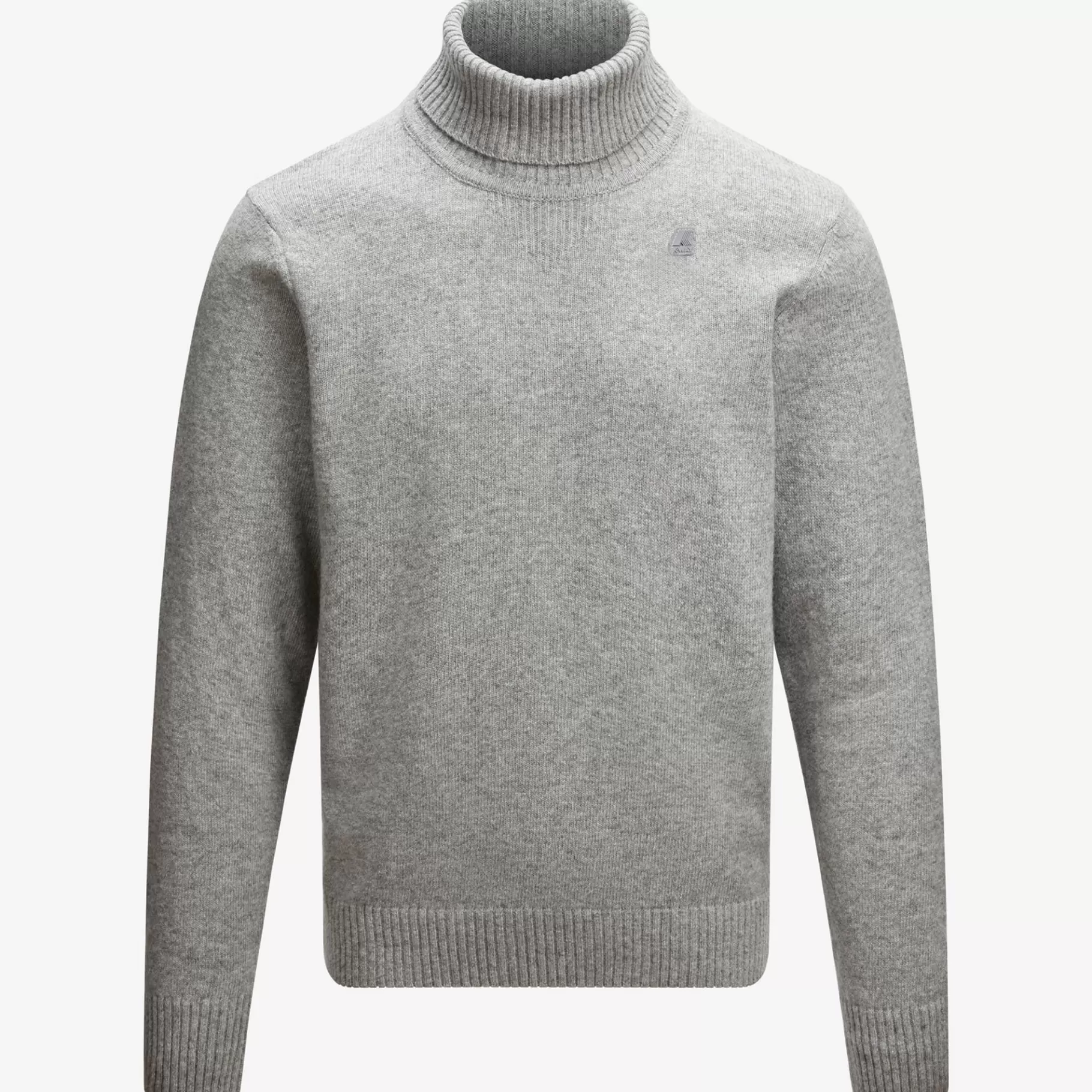 Jumpers & Pullovers*K-WAY Henry Lambswool - Knitwear - Pullover - Man - Grey Md Steel