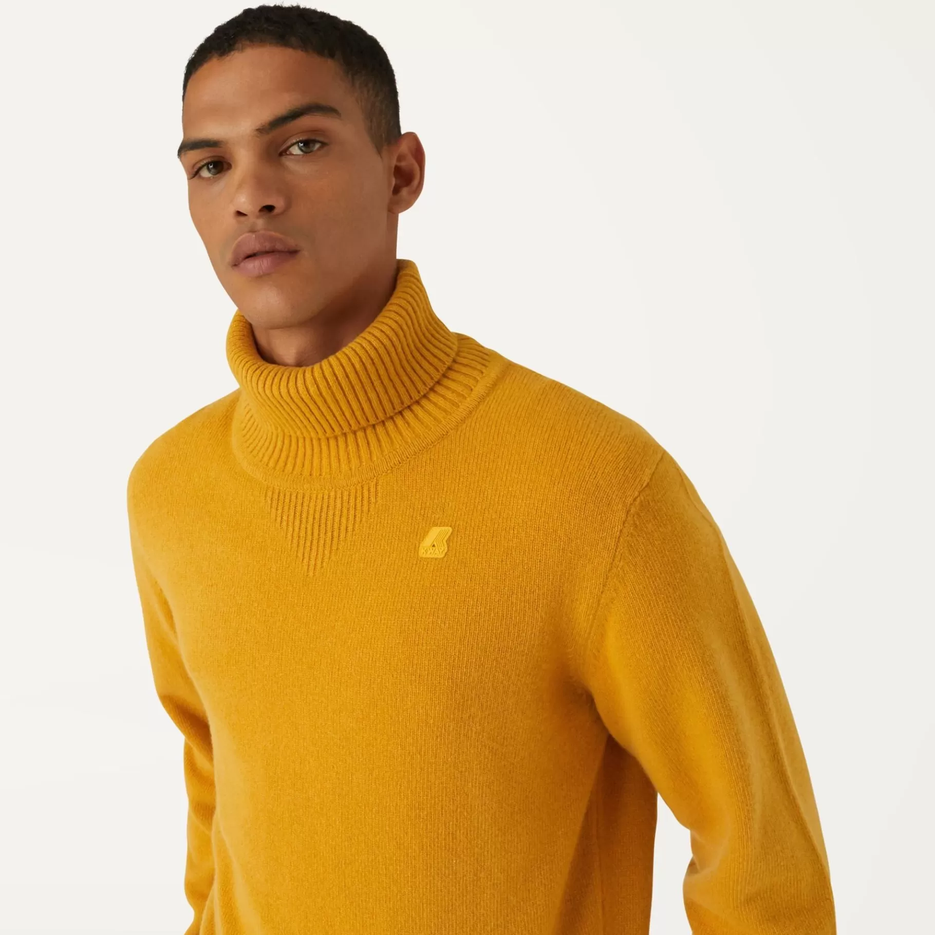 Jumpers & Pullovers*K-WAY Henry Lambswool - Knitwear - Pullover - Man - Yellow Sunflower