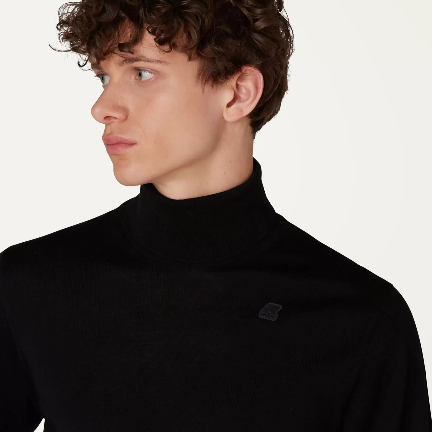 Jumpers & Pullovers*K-WAY Henry Merino - Knitwear - Pullover - Man - Black Pure