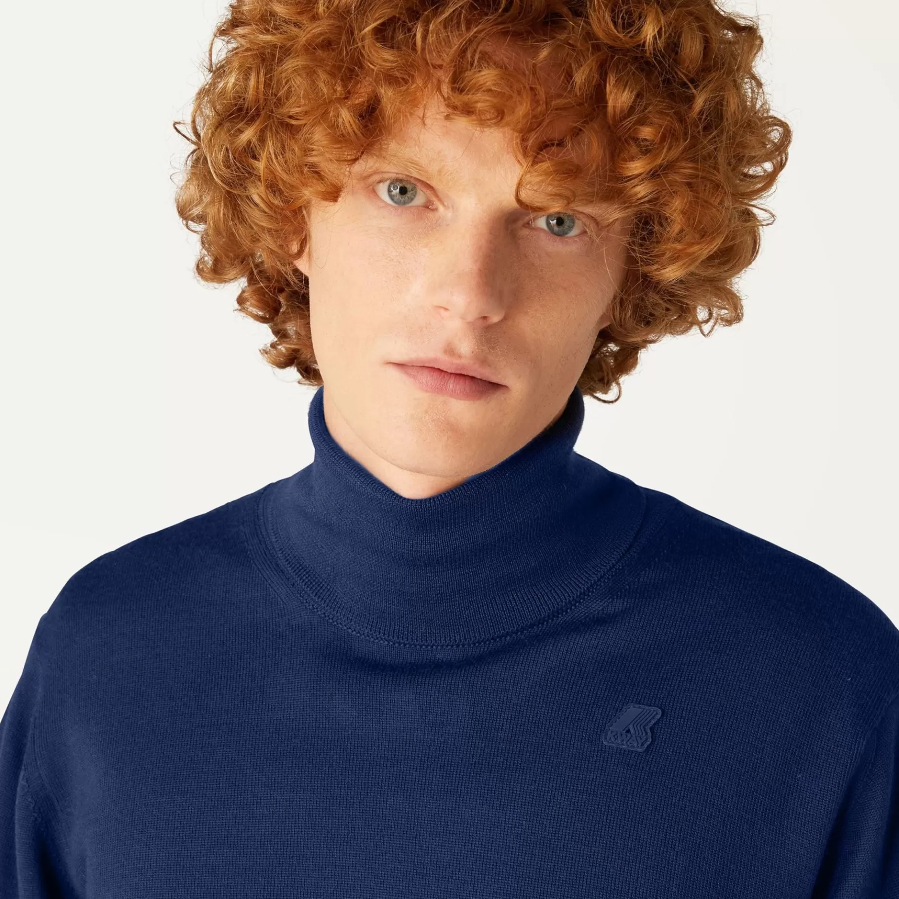 Jumpers & Pullovers*K-WAY Henry Merino - Knitwear - Pullover - Man - Blue Medieval