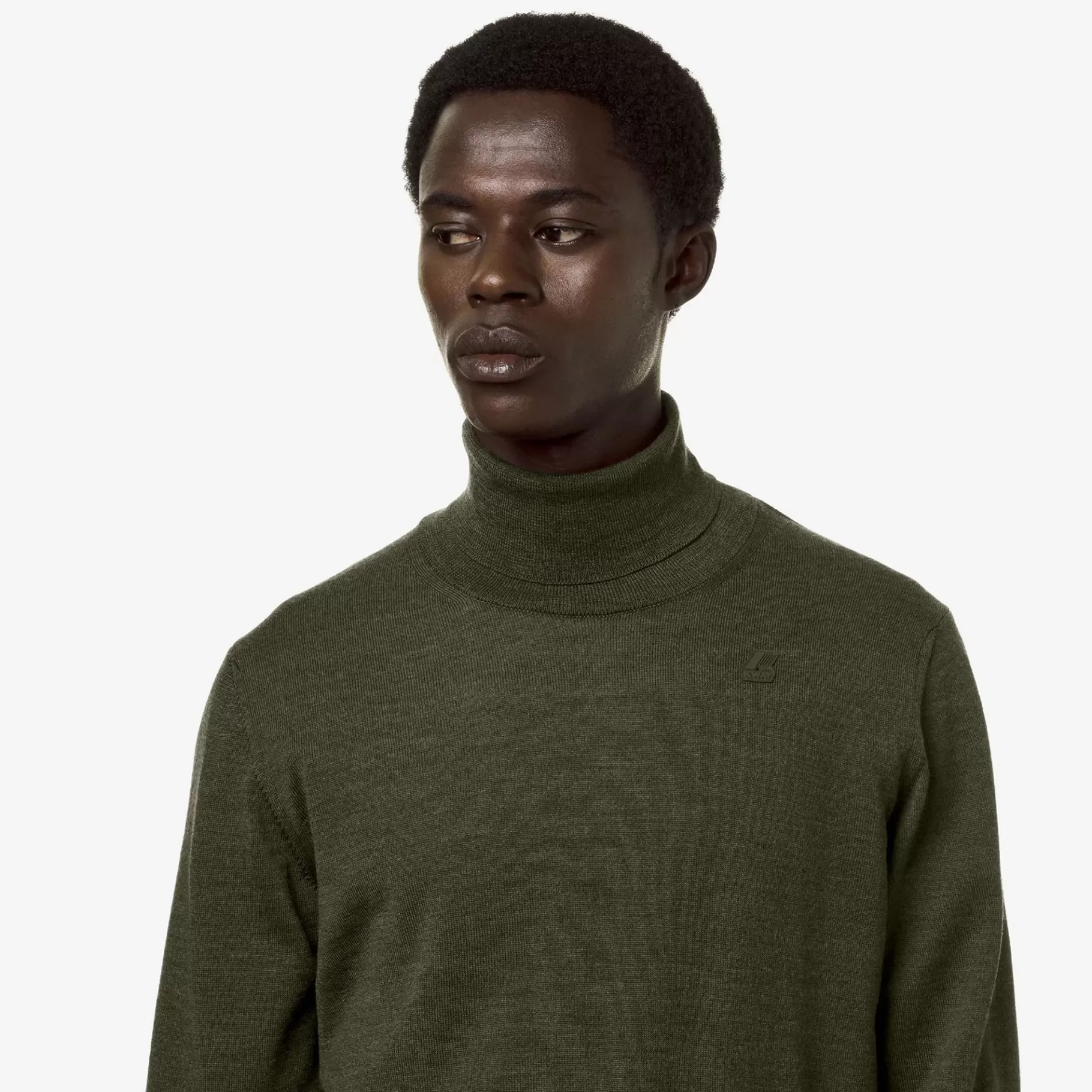 Jumpers & Pullovers*K-WAY Henry Merino - Knitwear - Pullover - Man - Green Blackish