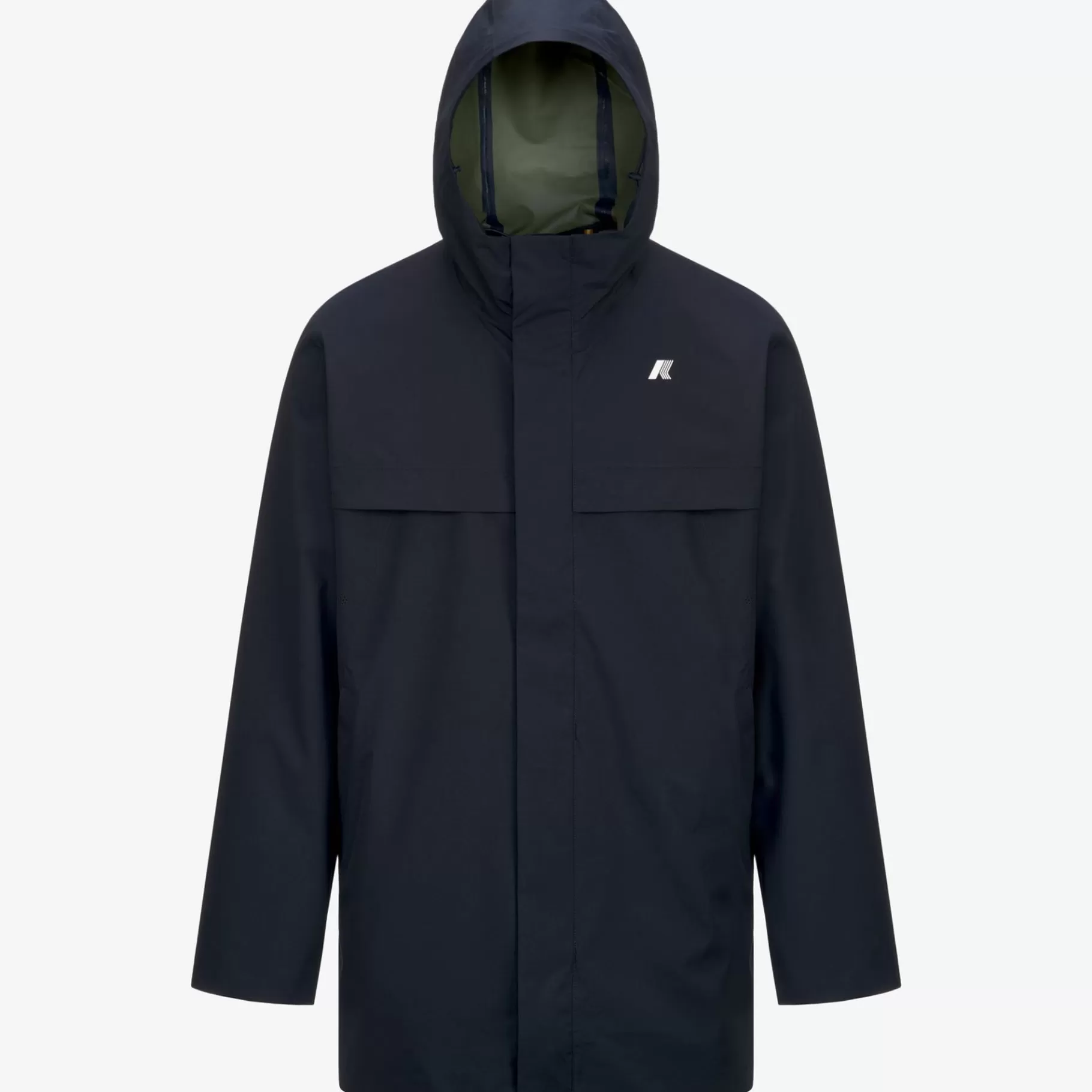 Coats And Long Jackets*K-WAY Igon Eco Sd Contrast - Jackets - 3/4 Length - Man - Blue D-Green C