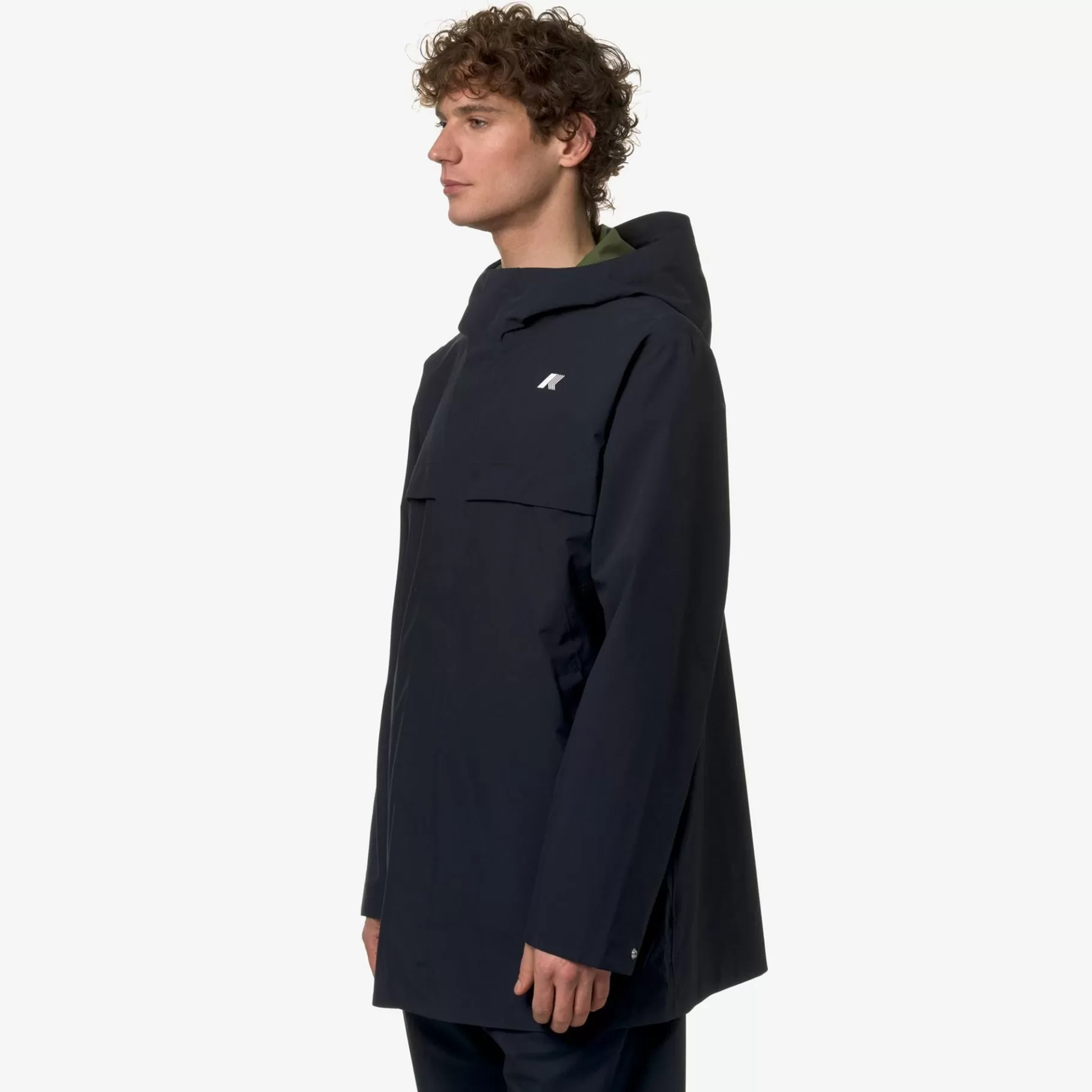 Coats And Long Jackets*K-WAY Igon Eco Sd Contrast - Jackets - 3/4 Length - Man - Blue D-Green C