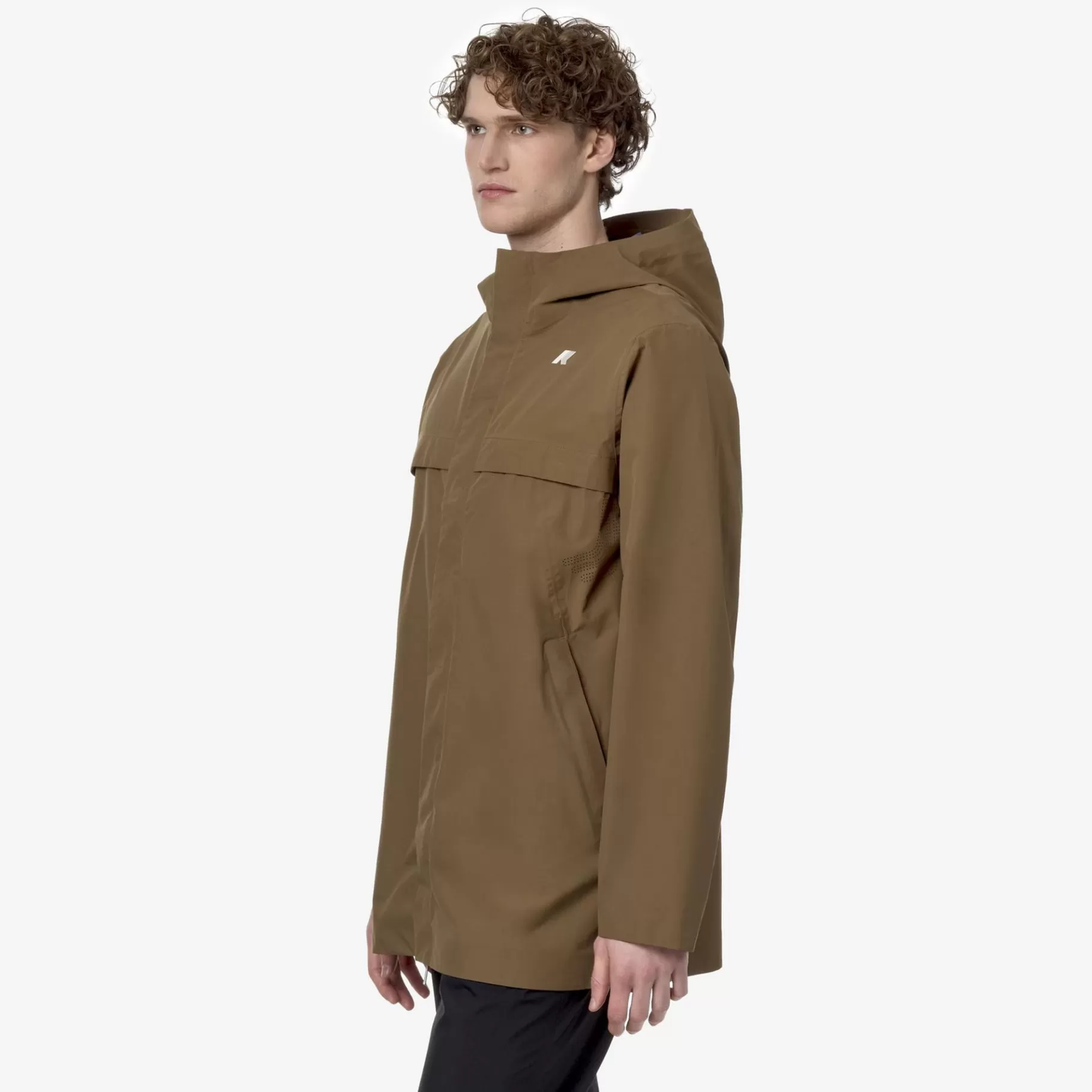 Coats And Long Jackets*K-WAY Igon Eco Sd Contrast - Jackets - 3/4 Length - Man - Brown C-Blue F