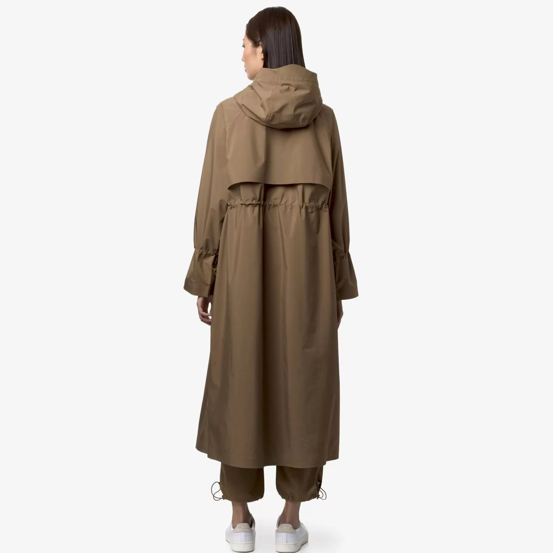 Coats And Long Jackets*K-WAY Isoe Clean Look 3L - Jackets - Long - Woman - Brown Corda-Red Dk
