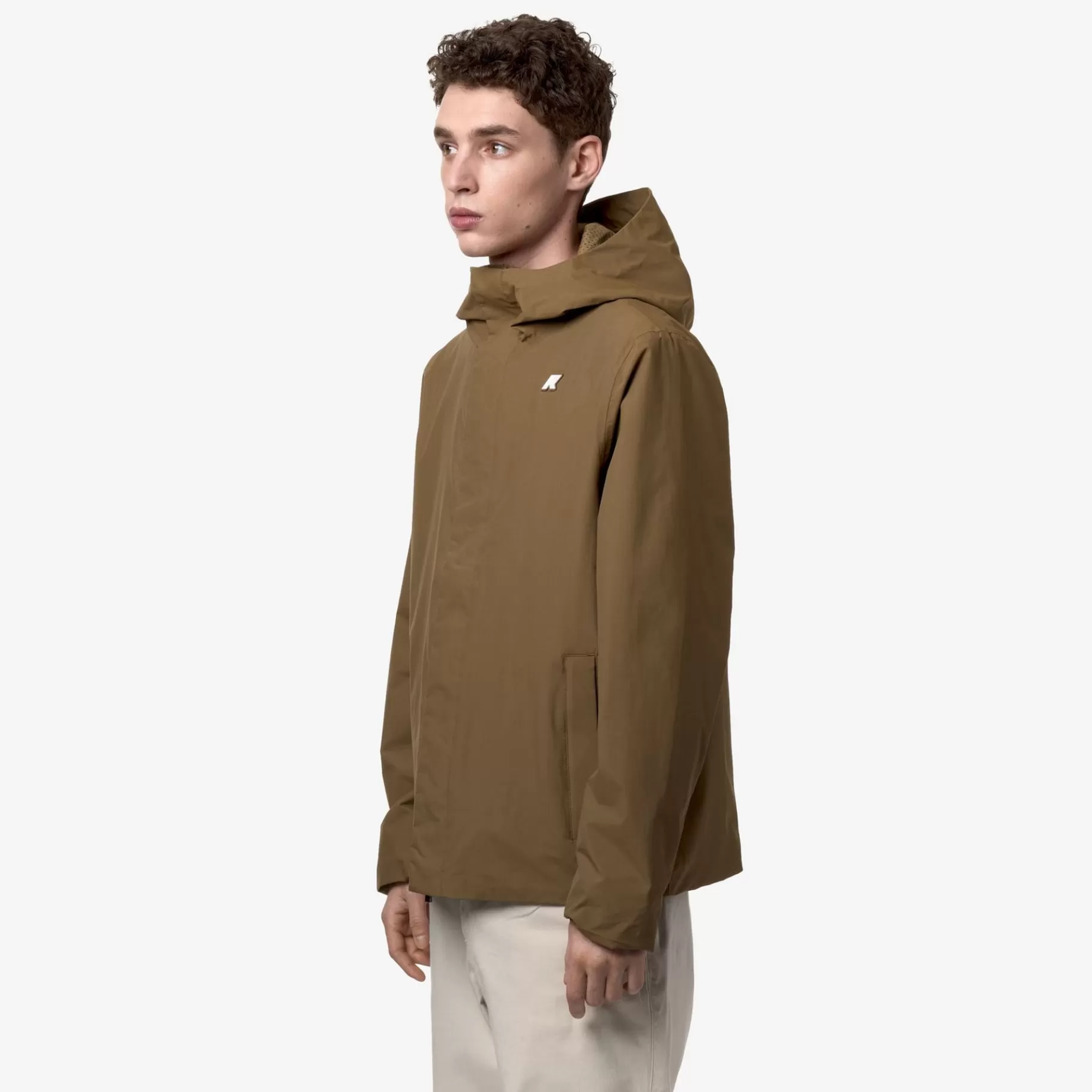 Short Jackets*K-WAY Jack Ottoman - Jackets - Short - Man - Brown Corda