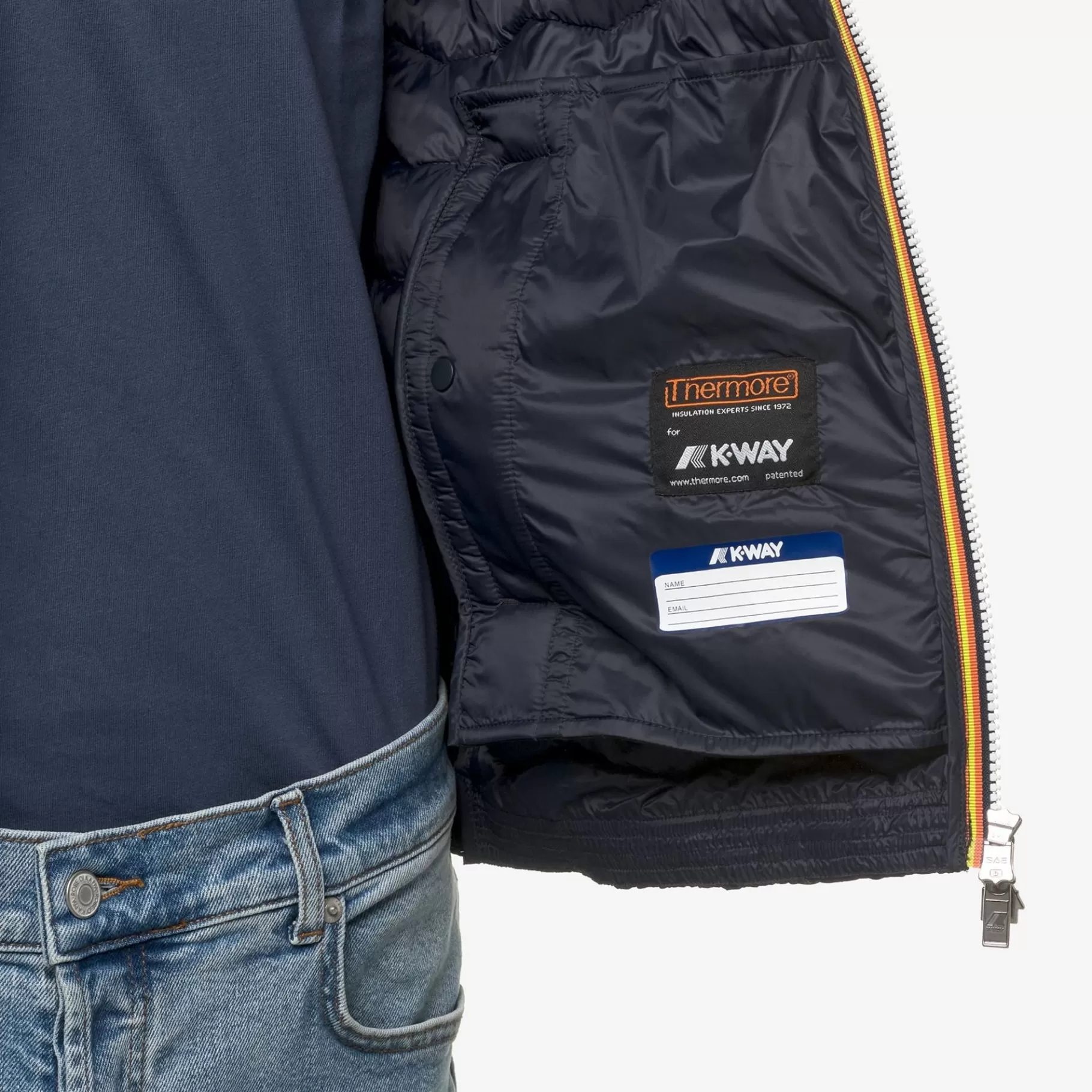 Short Jackets*K-WAY Jack Quilted Warm - Jackets - Short - Man - Blue Depth