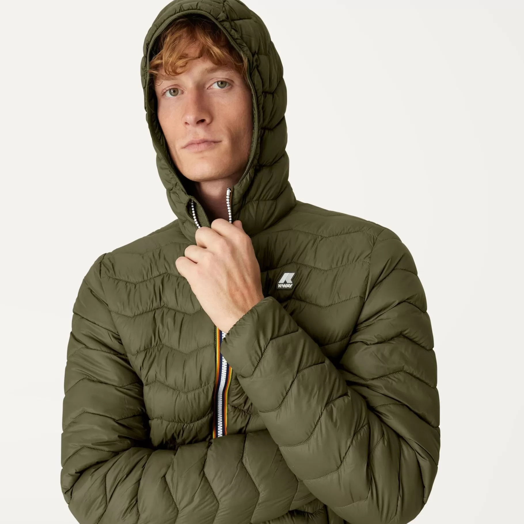 Short Jackets*K-WAY Jack Quilted Warm - Jackets - Short - Man - Green Blackish