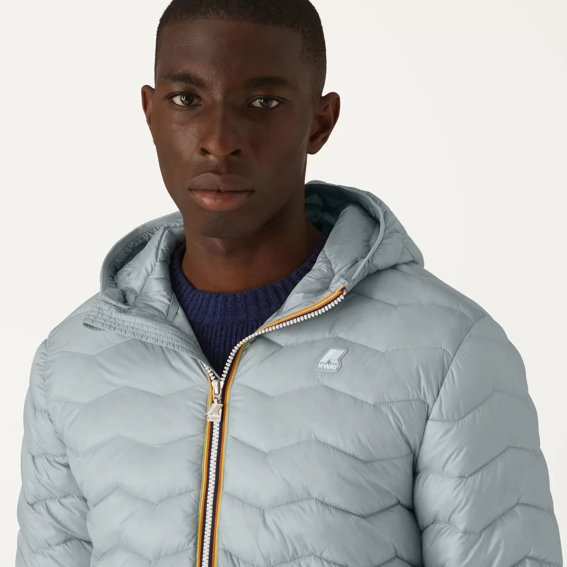 Short Jackets*K-WAY Jack Quilted Warm - Jackets - Short - Man - Grey Lt