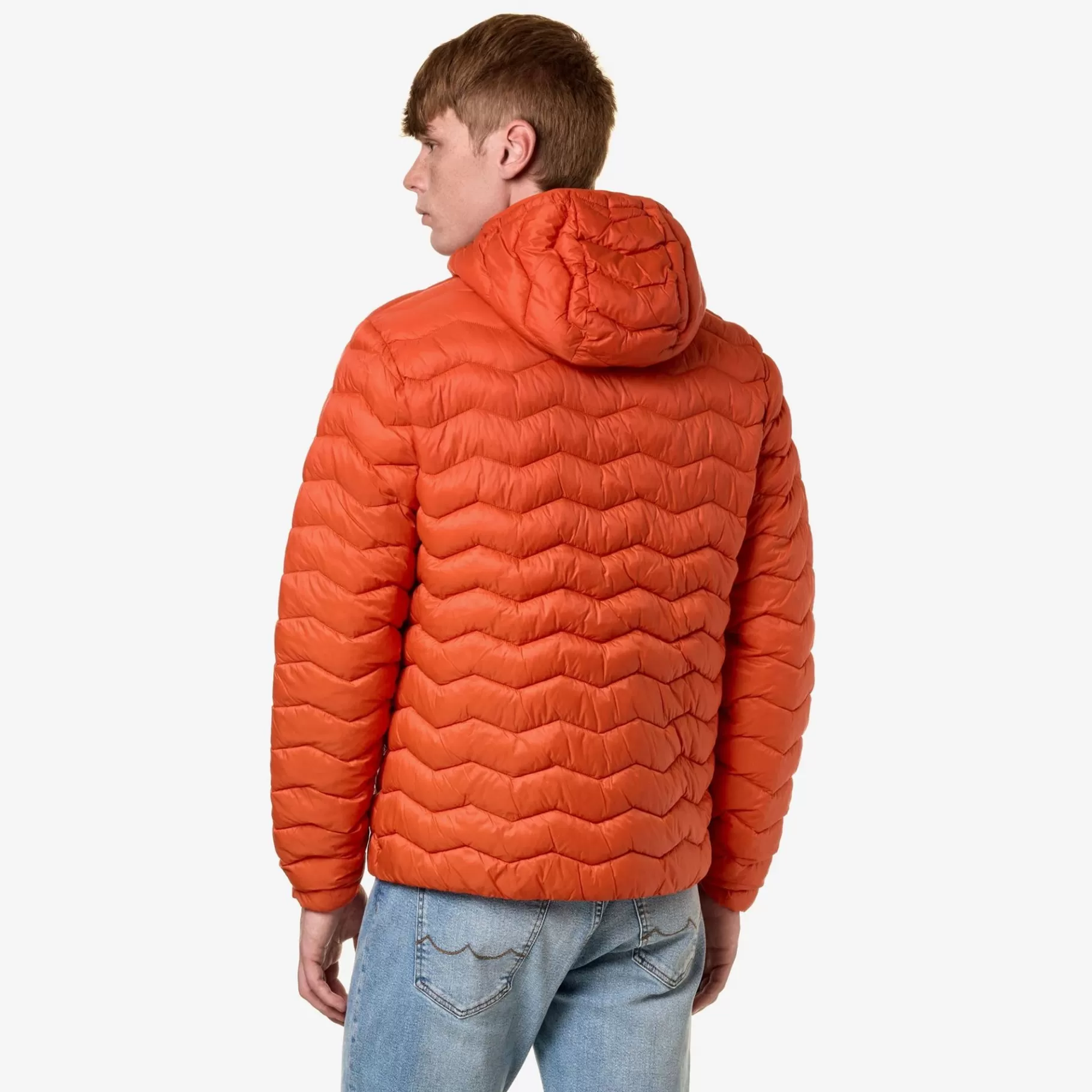 Short Jackets*K-WAY Jack Quilted Warm - Jackets - Short - Man - Orange Pumpkin