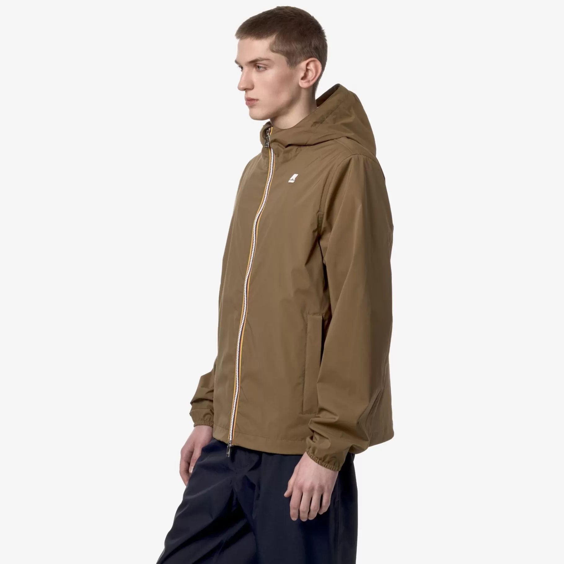 Short Jackets*K-WAY Jackstretch Nylon Jersey - Jackets - Short - Man - Brown Corda
