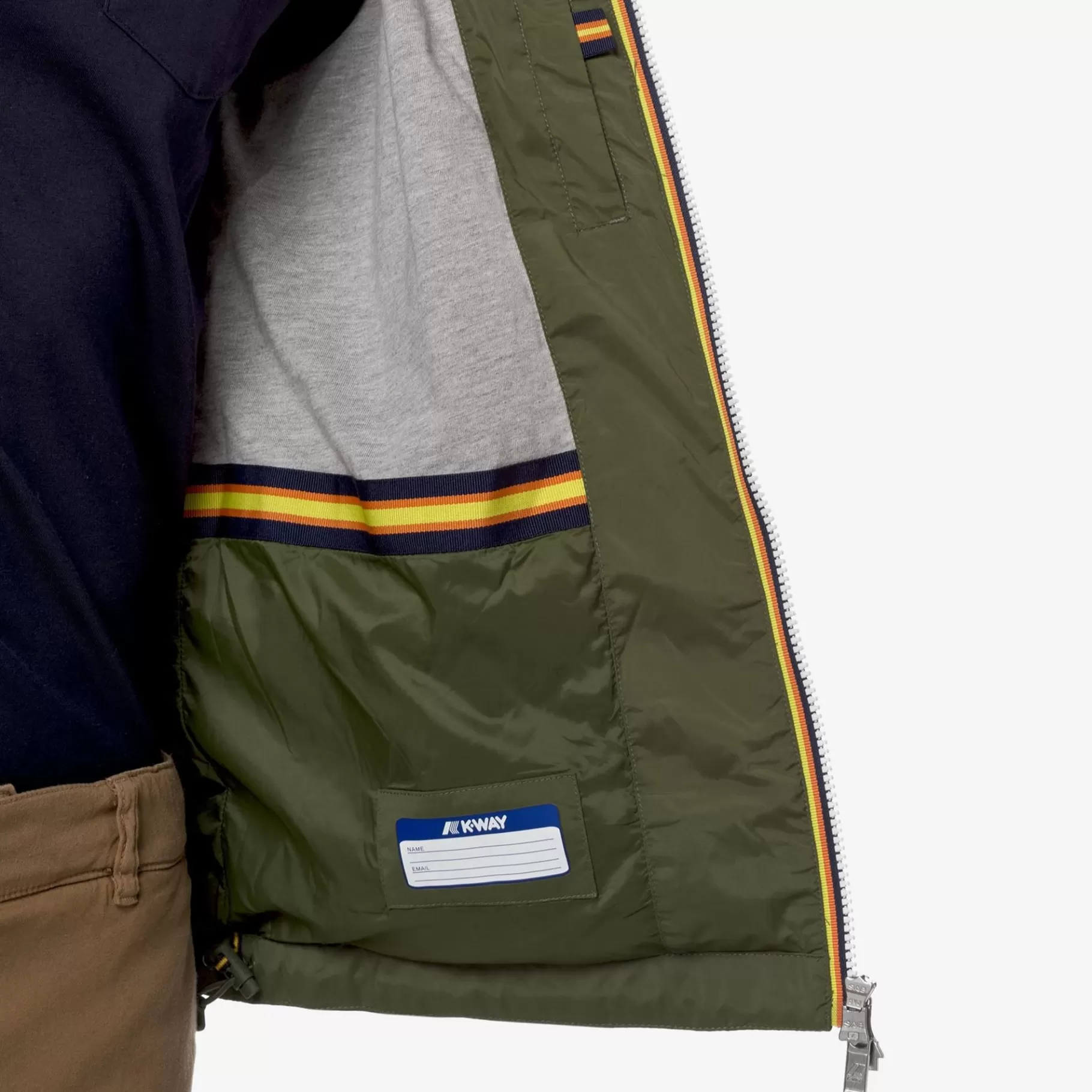 Short Jackets*K-WAY Jackstretch Nylon Jersey - Jackets - Short - Man - Green Cypress