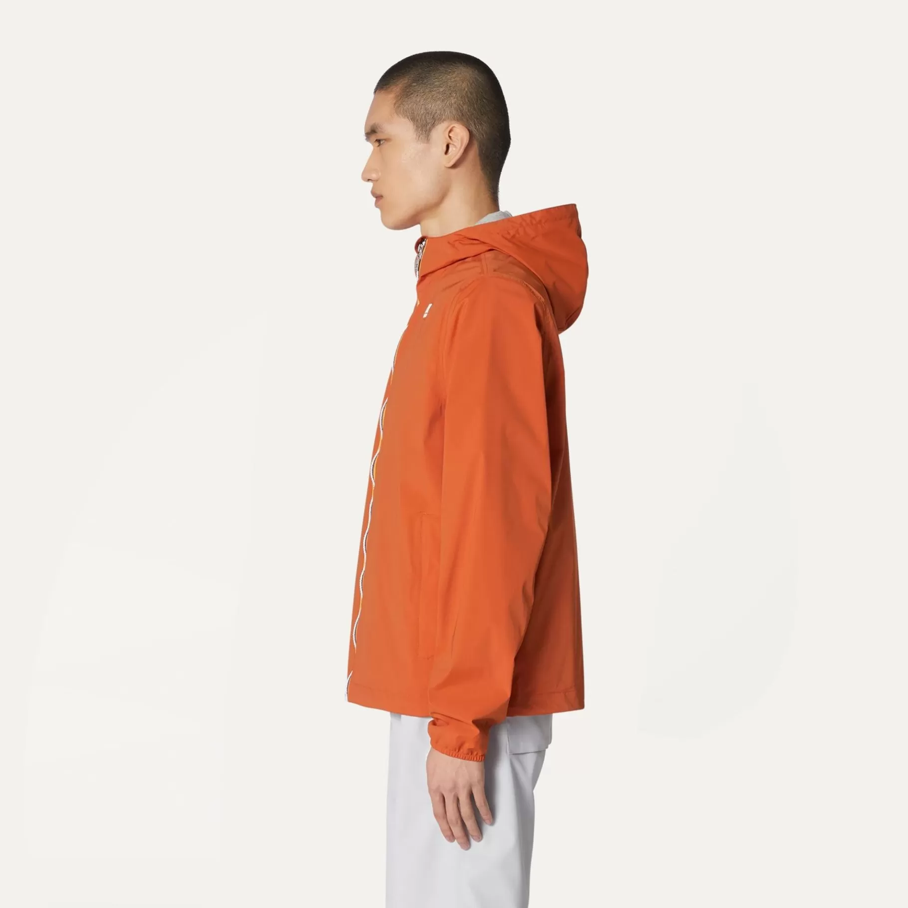 Short Jackets*K-WAY Jackstretch Nylon Jersey - Jackets - Short - Man - Orange Copper